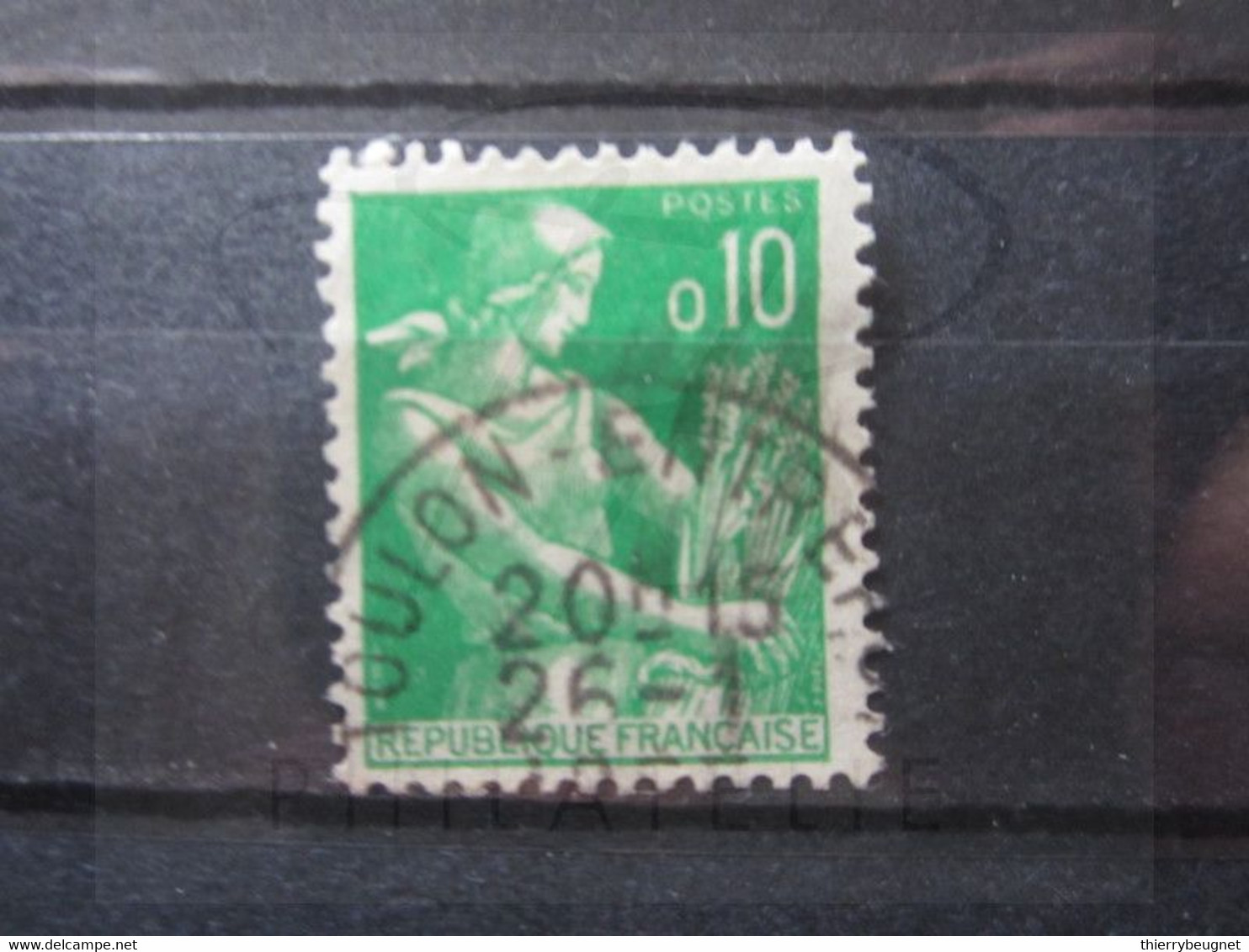 VEND BEAU TIMBRE DE FRANCE N° 1231 , OBLITERATION " TOULON " !!! (b) - 1957-1959 Reaper