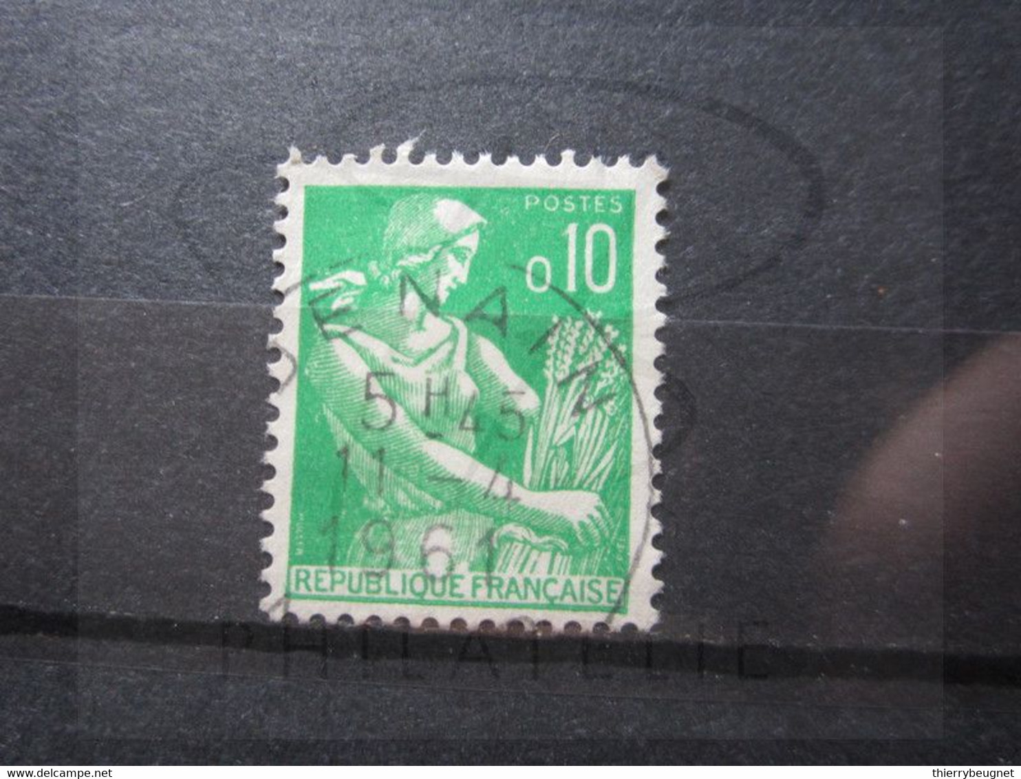 VEND BEAU TIMBRE DE FRANCE N° 1231 , OBLITERATION " DENAIN " !!! - 1957-1959 Reaper