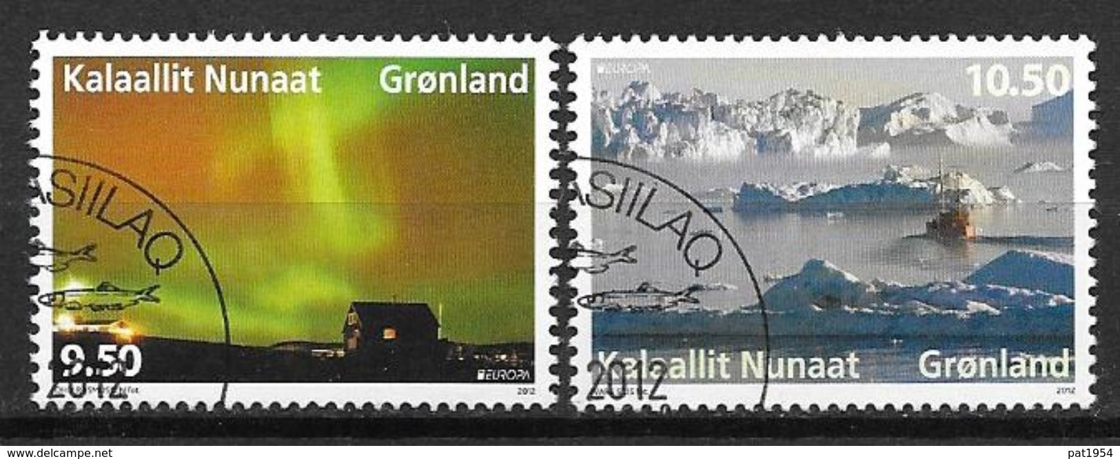 Groënland 2012, N° 594/595 Oblitérés Europa Tourisme - Used Stamps