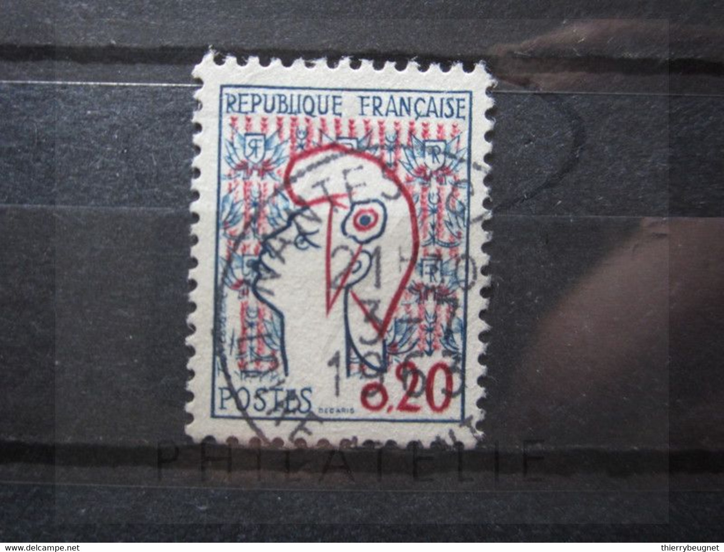 VEND BEAU TIMBRE DE FRANCE N° 1282 , OBLITERATION " NANTES " !!! - 1961 Marianne Of Cocteau