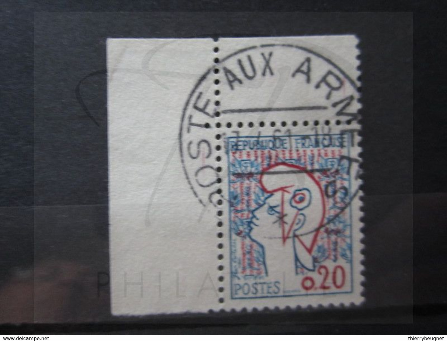 VEND BEAU TIMBRE DE FRANCE N° 1282 + 2 BDF , OBLITERATION " POSTES AUX ARMEES " !!! - 1961 Marianne Of Cocteau