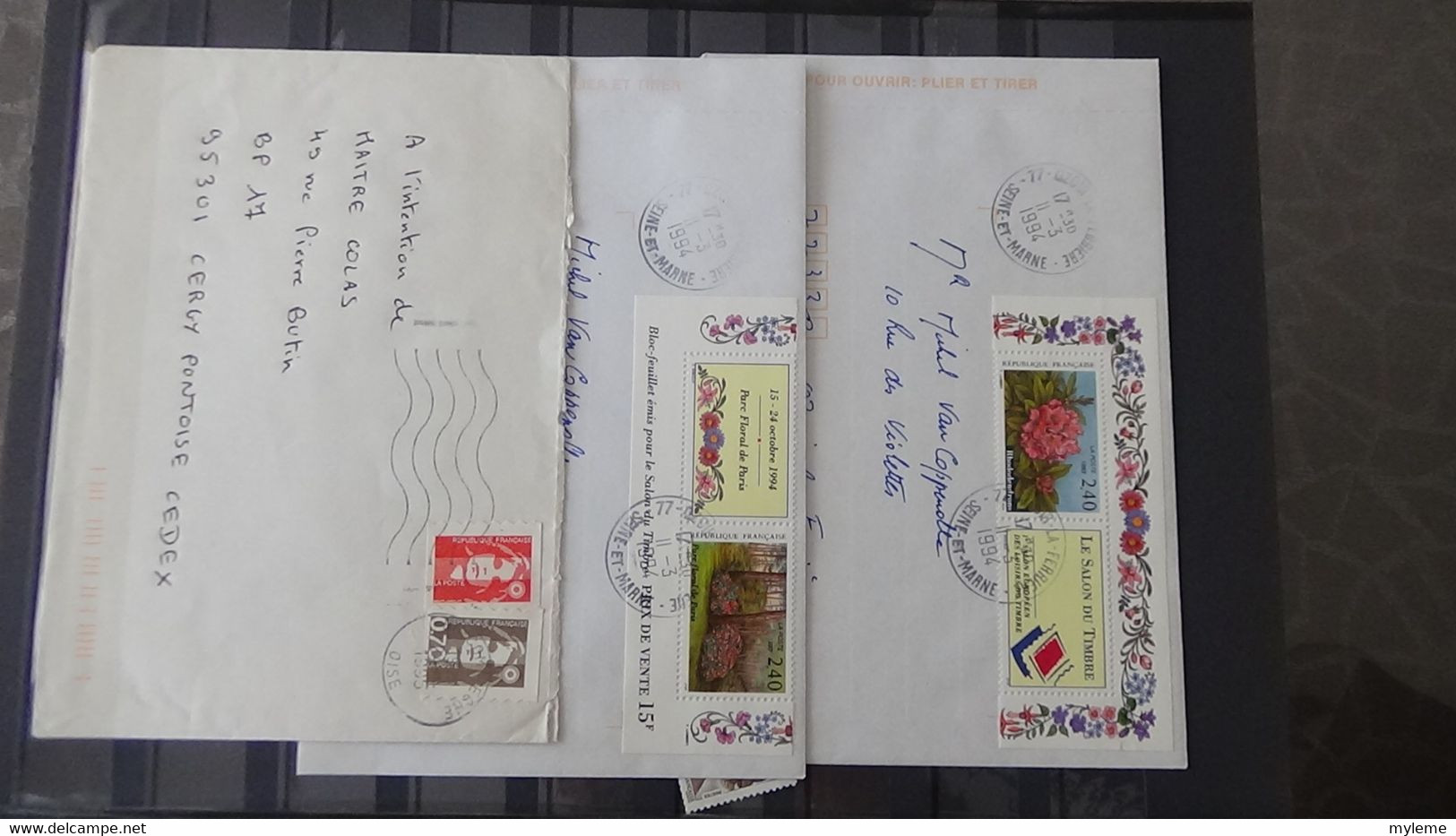 U30 Collection de timbres, blocs et carnets oblitérés (ayant circulés pour la plupart) de France. A saisir !!!