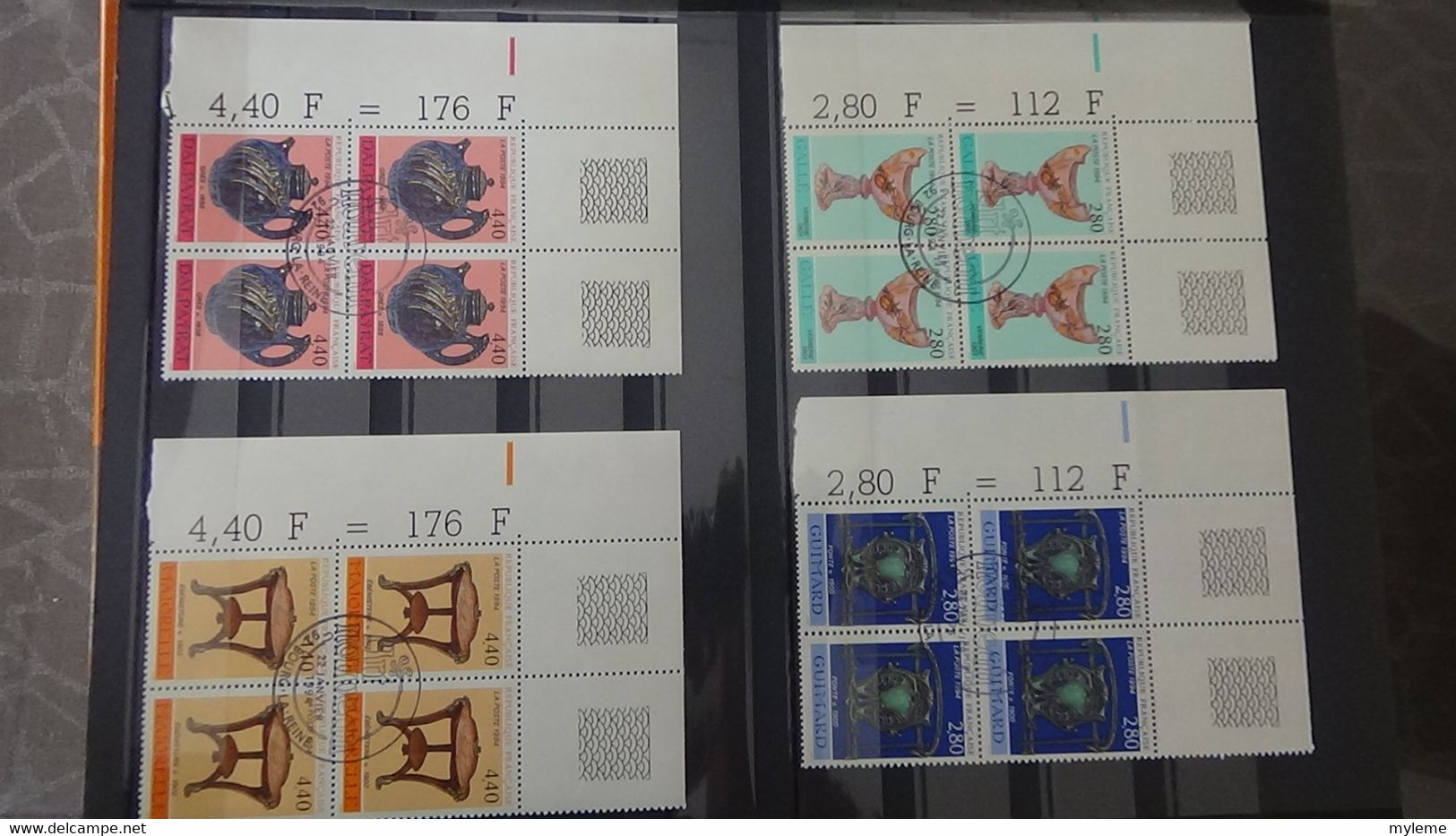 U30 Collection de timbres, blocs et carnets oblitérés (ayant circulés pour la plupart) de France. A saisir !!!