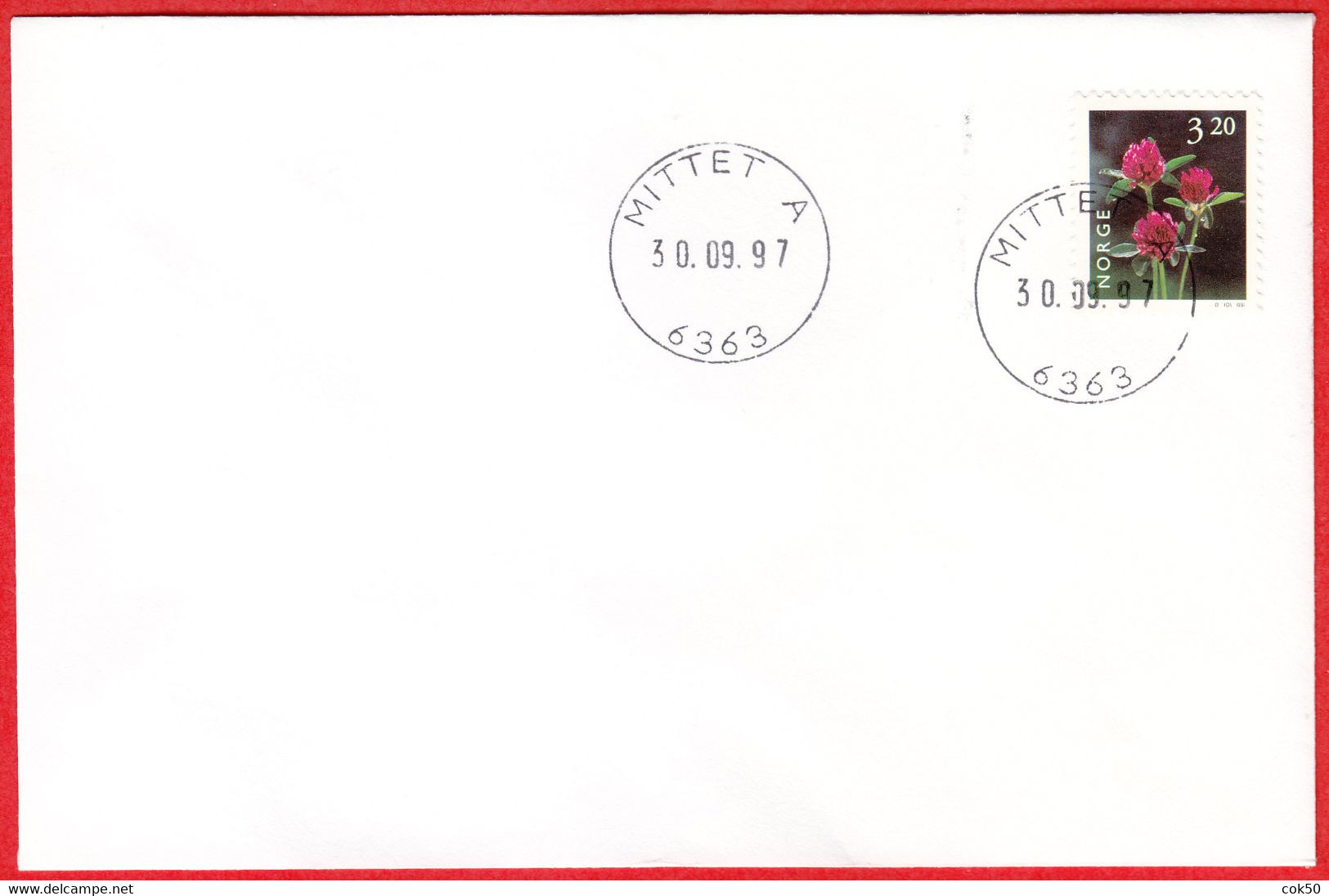 NORWAY -  6363 MITTET A (Møre & Romsdal County) - Last Day/postoffice Closed On 1997.09.30 - Emissioni Locali
