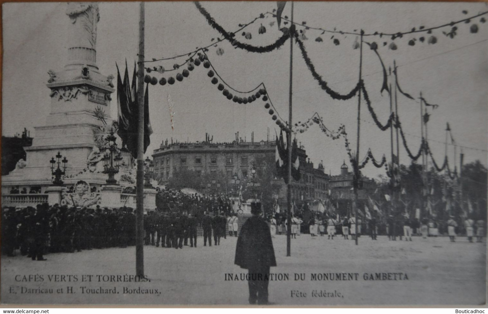 BORDEAUX : Inauguration Du Monument Gambetta (lot De 3 Cartes) - Inwijdingen