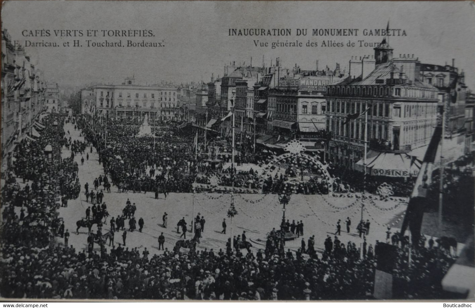 BORDEAUX : Inauguration Du Monument Gambetta (lot De 3 Cartes) - Inaugurations