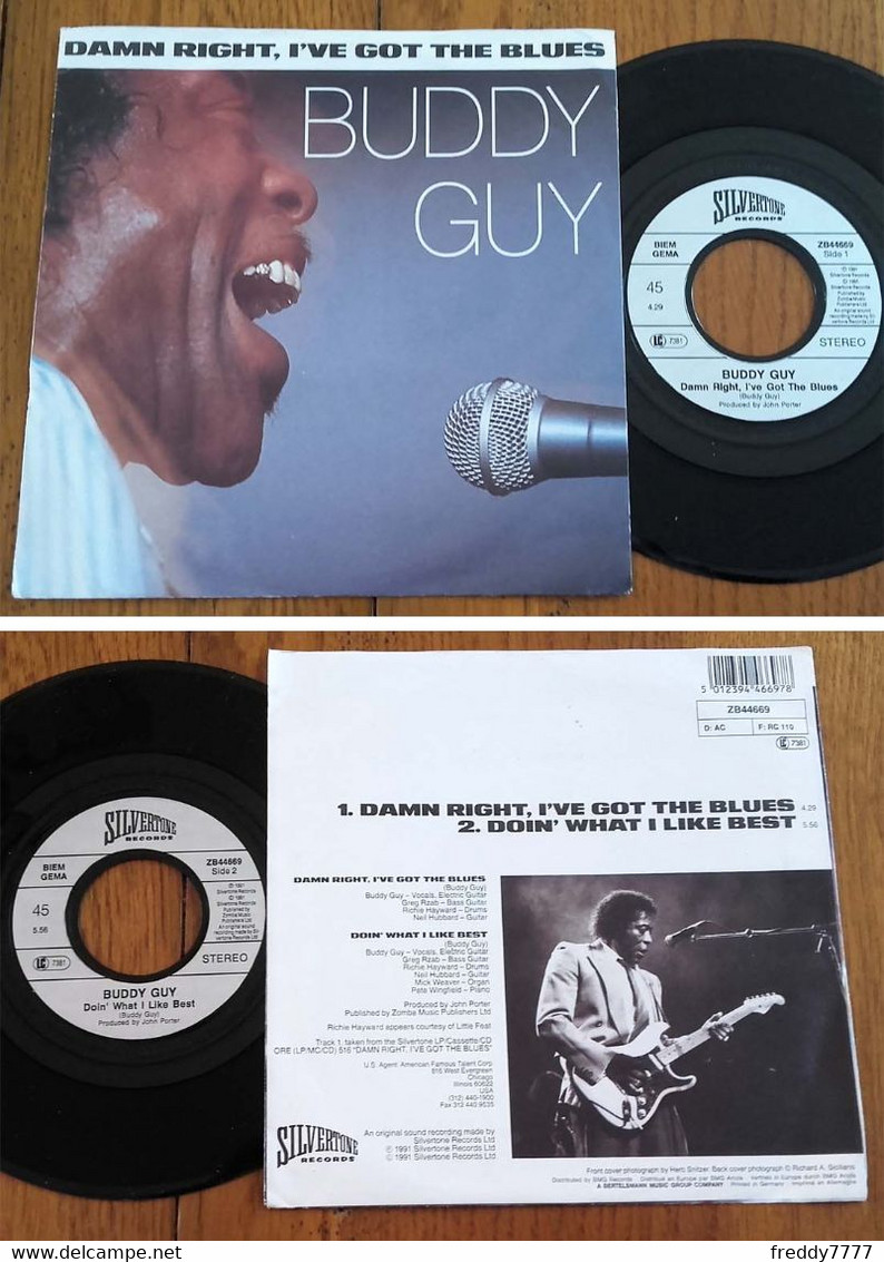 RARE Deutsch SP 45t RPM (7") BUDDY GUY (1991) - Blues