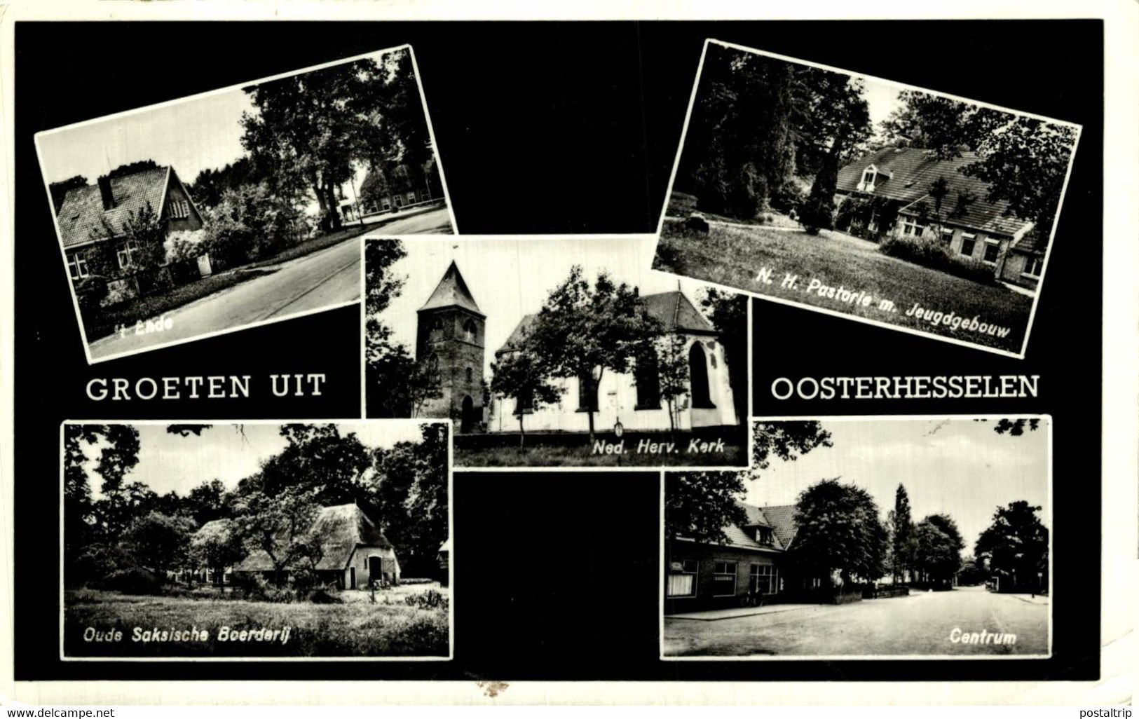 Groeten Uit Oosterhesselen Oude Saksische Boerderij Centrum Ned Herv Kerk DRENTHE HOLLAND HOLANDA NETHERLANDS - Coevorden