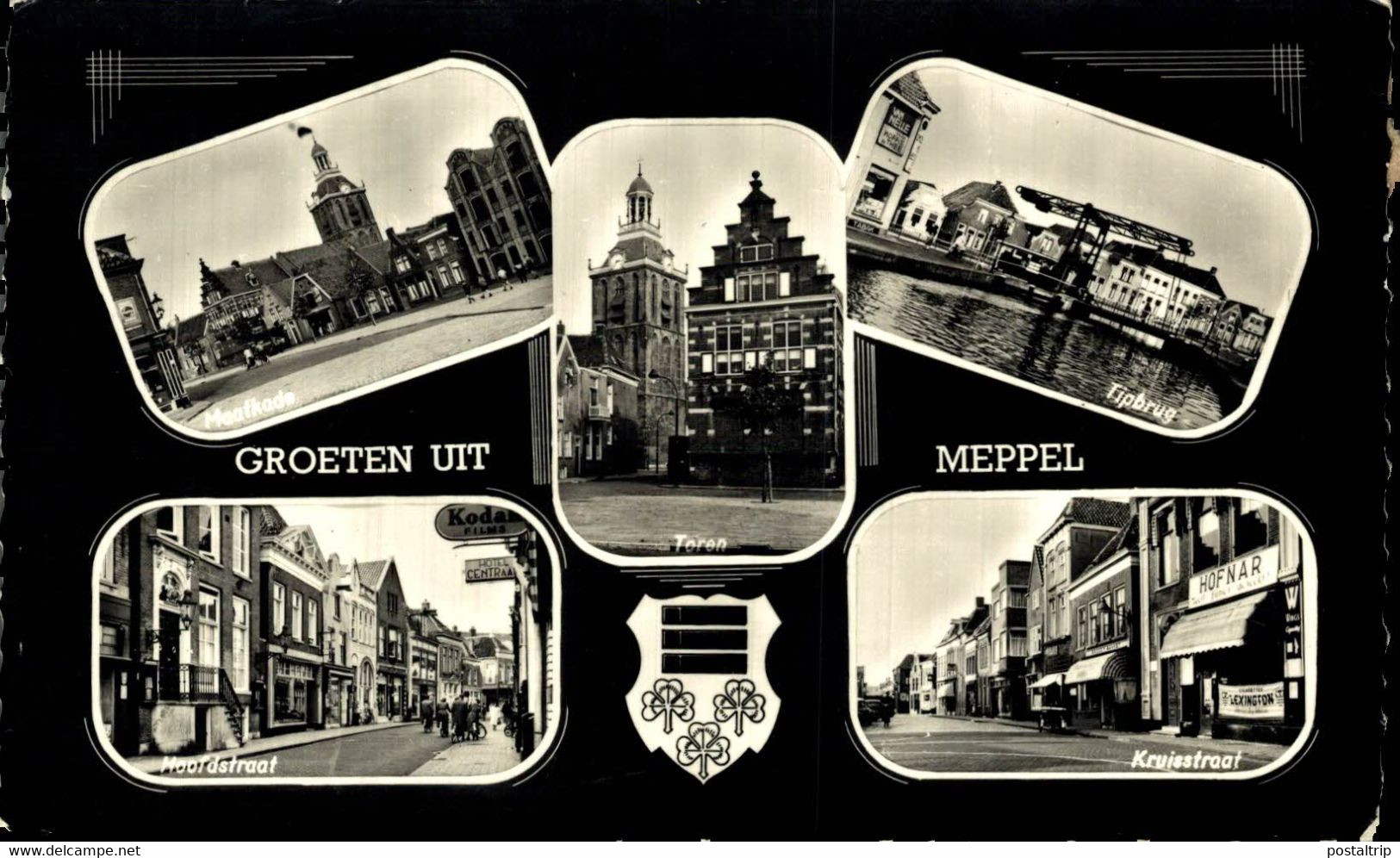 Groeten Uit MEPPEL Hoofdstraat Kruisstraat Tipbrug   DRENTHE HOLLAND HOLANDA NETHERLANDS - Meppel