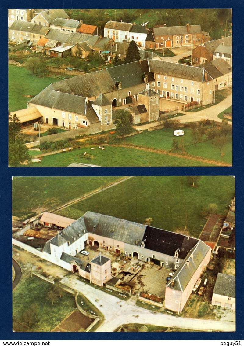 Arlon - Sterpenich. Vue Aérienne Du Château De Sterpenich. Tourisme à La Ferme. Lot De 2 Cartes - Arlon