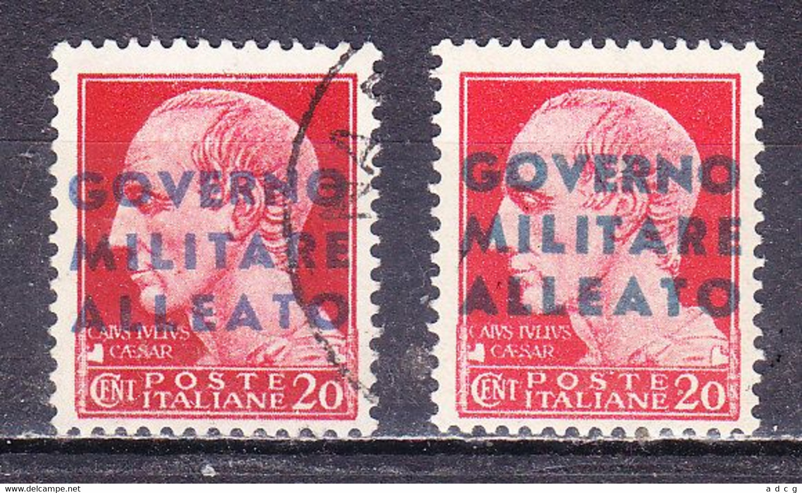 1943 OCCUPAZIONE NAPOLI GOVERNO MILITARE ALLEATO 20 C. NUOVO MNH E USATO - Anglo-Amerik. Bez.: Naples