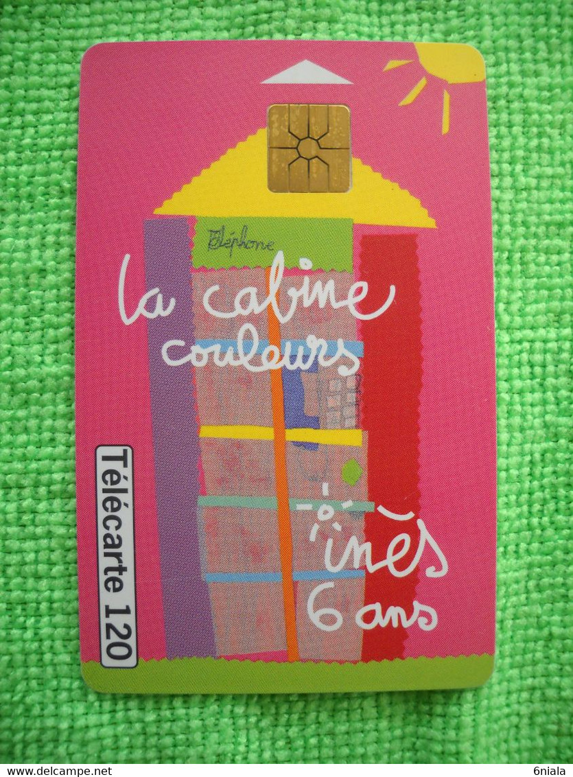 7183 Télécarte Collection Cabine Couleurs     N° 7 INES 6 Ans  120U  ( Recto Verso)  Carte Téléphonique - 1999