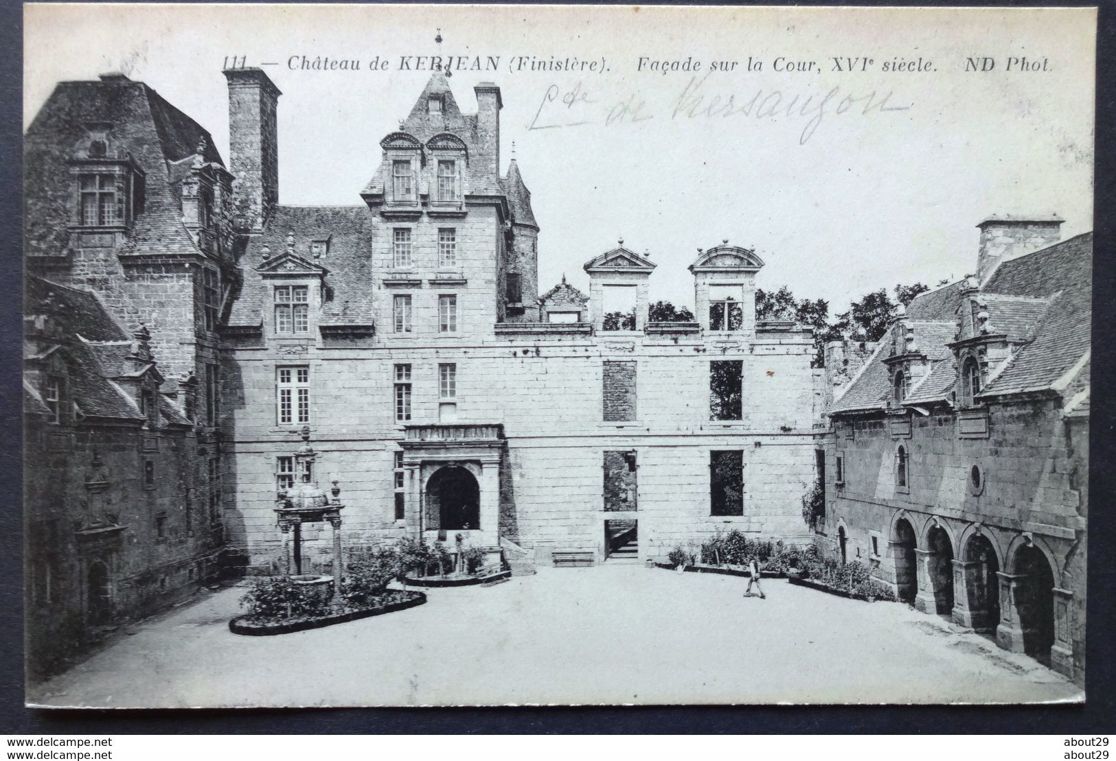 CPA 29 KERJEAN - Le Château - Façade Sur La Cour, XVIe Siècle - ND 111 - Réf. T 98 - Saint-Vougay