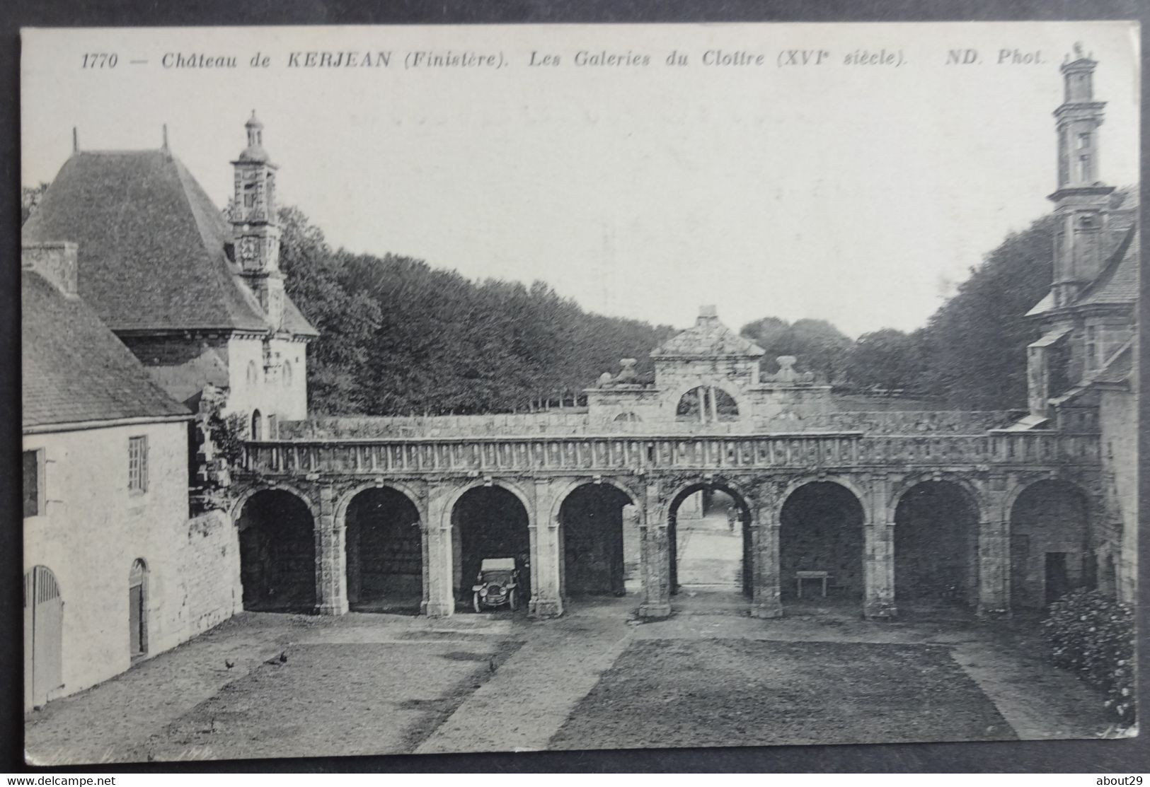 CPA 29 KERJEAN - Le Château - Lot 2 Cartes - Les Galeries Du Cloître - ND 1770 Et NL 3 - Réf. E 118 - Saint-Vougay