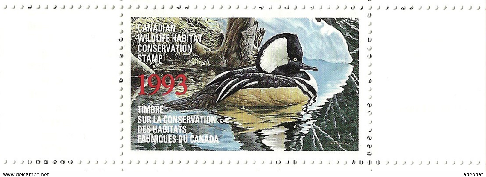 1993 WILDLIFE HABITAT CONSERVATION STAMP MNH WITH BOOKLET - Other & Unclassified