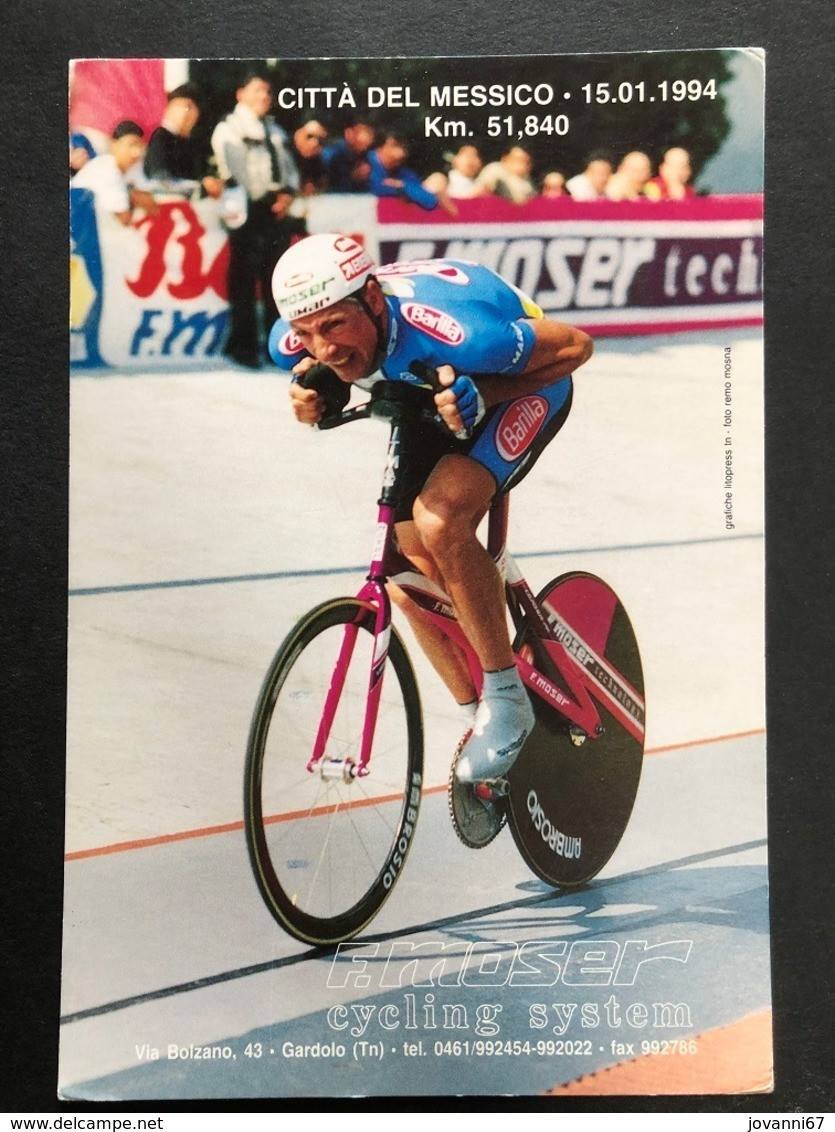 Francesco Moser - F.Moser Cycling - 1994 - Carte / Card - Cyclists - Cyclisme - Ciclismo -wielrennen - Cycling