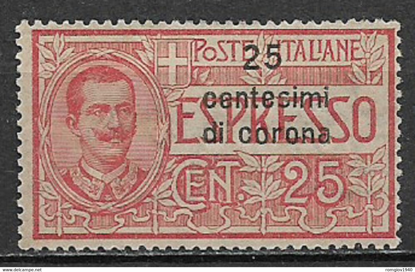 DALMAZIA 1921 ESPRESSI SOPRASTAMPATO  SASS. 1 MNH XF - Dalmatia