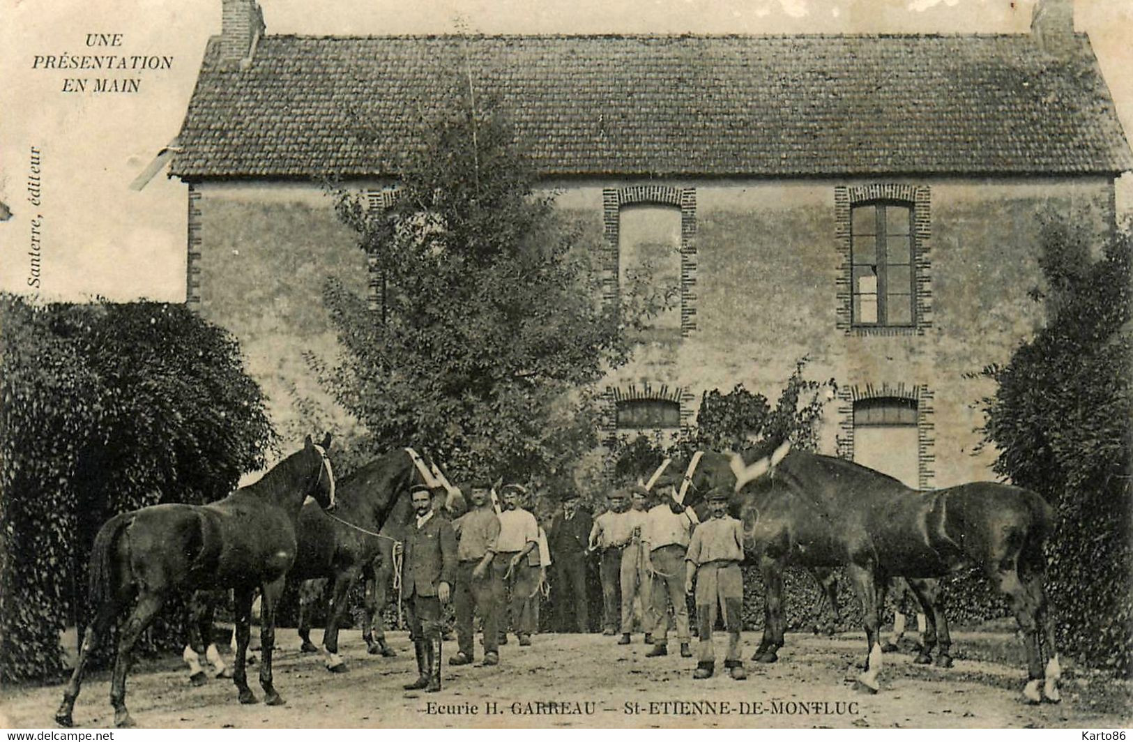 St étienne De Montluc * Haras Ecurie H. GARREAU , Une Présentation En Main ! * Cheval Chevaux Hippisme Hippique - Saint Etienne De Montluc