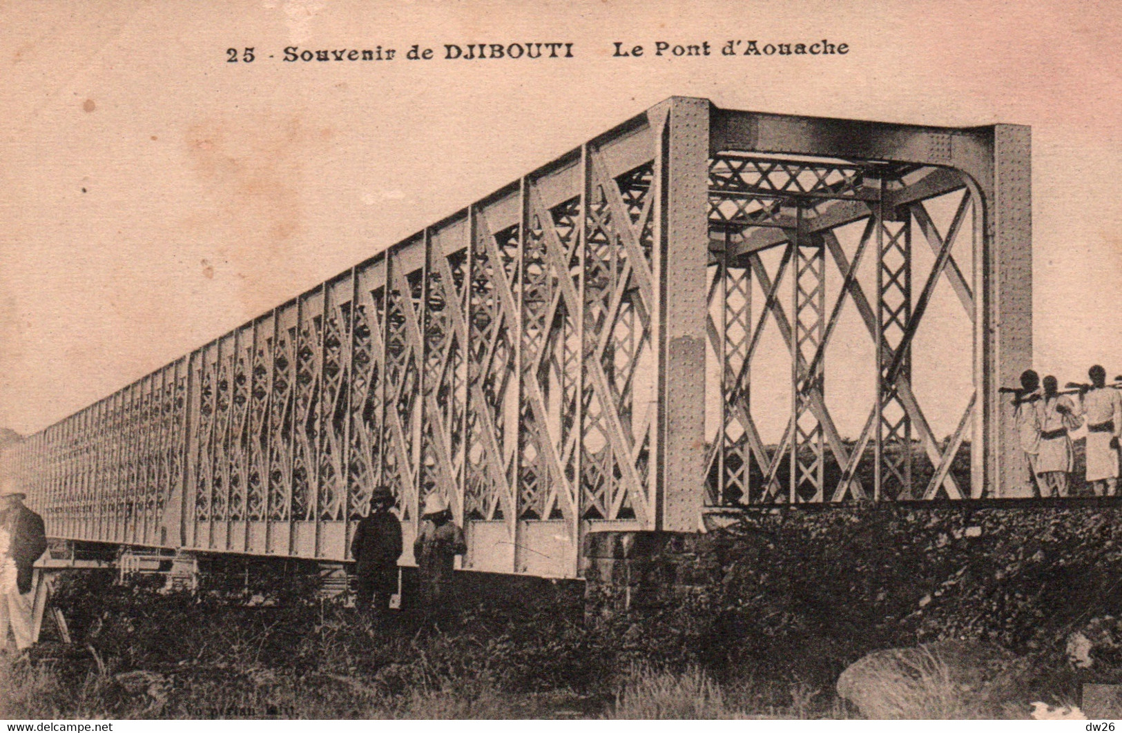 Souvenir De Djibouti - Le Pont D'Aouache - Edition Vorperian - Carte N° 25 Non Circulée - Djibouti