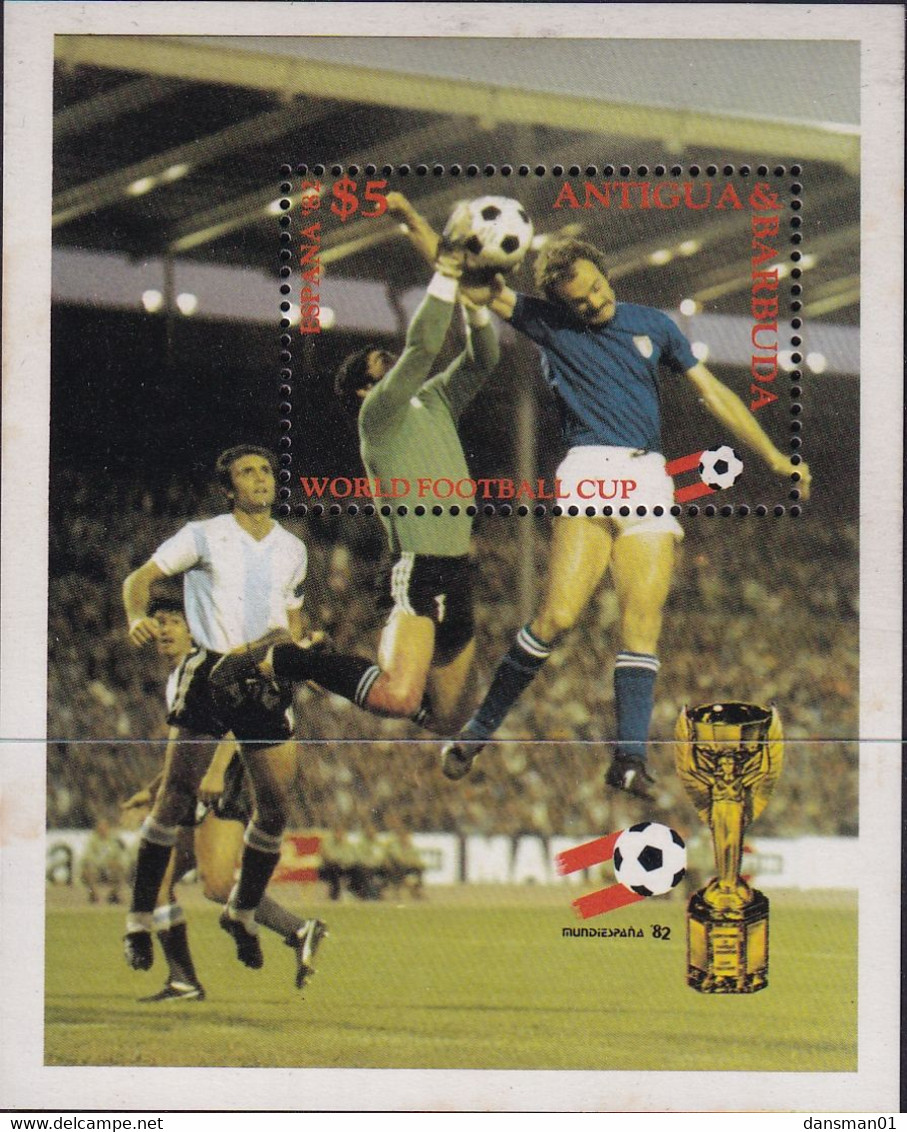 Antigua & Barbuda 1982 World Cup Sc 652 Mint Never Hinged - Antigua And Barbuda (1981-...)