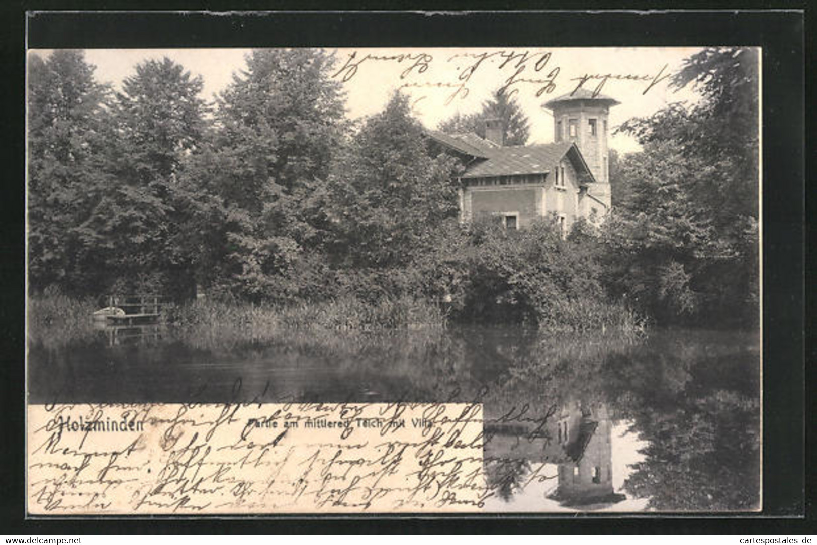 AK Holzminden, Mittlerer Teich Mit Villa - Holzminden