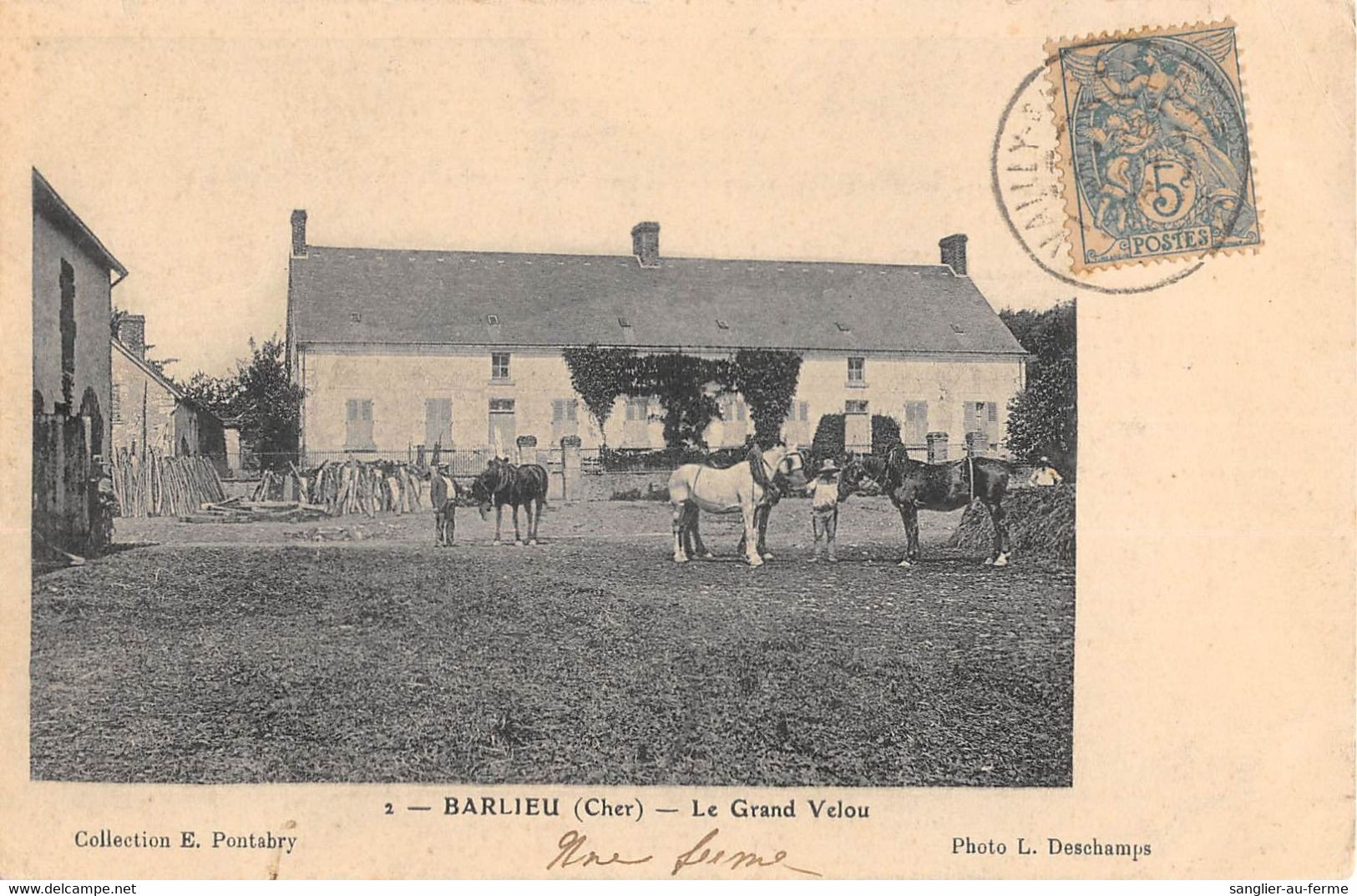 CPA 18 BARLIEU LE GRAND VELOU - Other & Unclassified