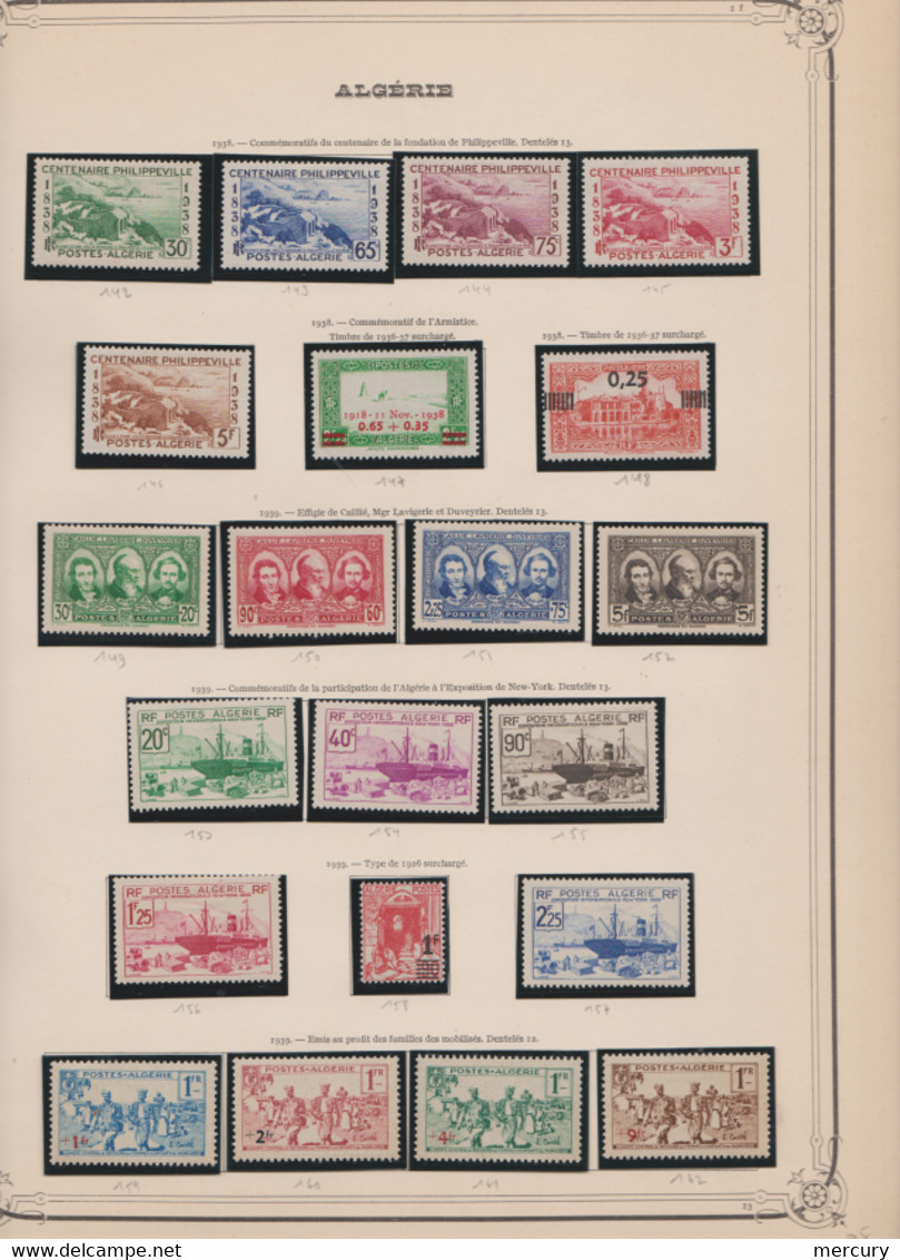ALGERIE - Superbe Collection Neuve Presque Complète Jusqu'en 1989 - 11 Scans En Exemple - Collections, Lots & Series