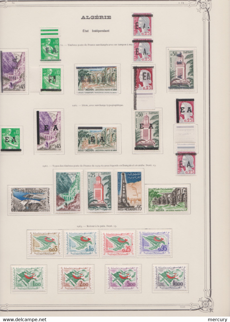 ALGERIE - Superbe collection neuve presque complète jusqu'en 1989 - 11 scans en exemple