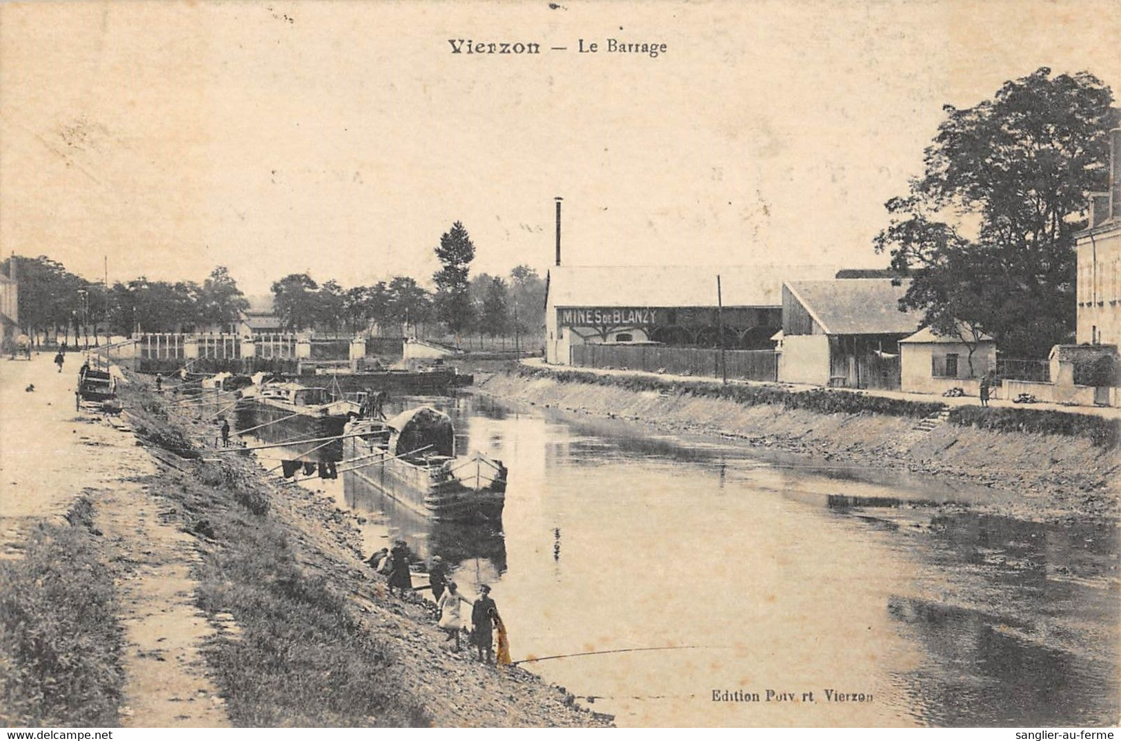 CPA 18 VIERZON LE BARRAGE - Vierzon