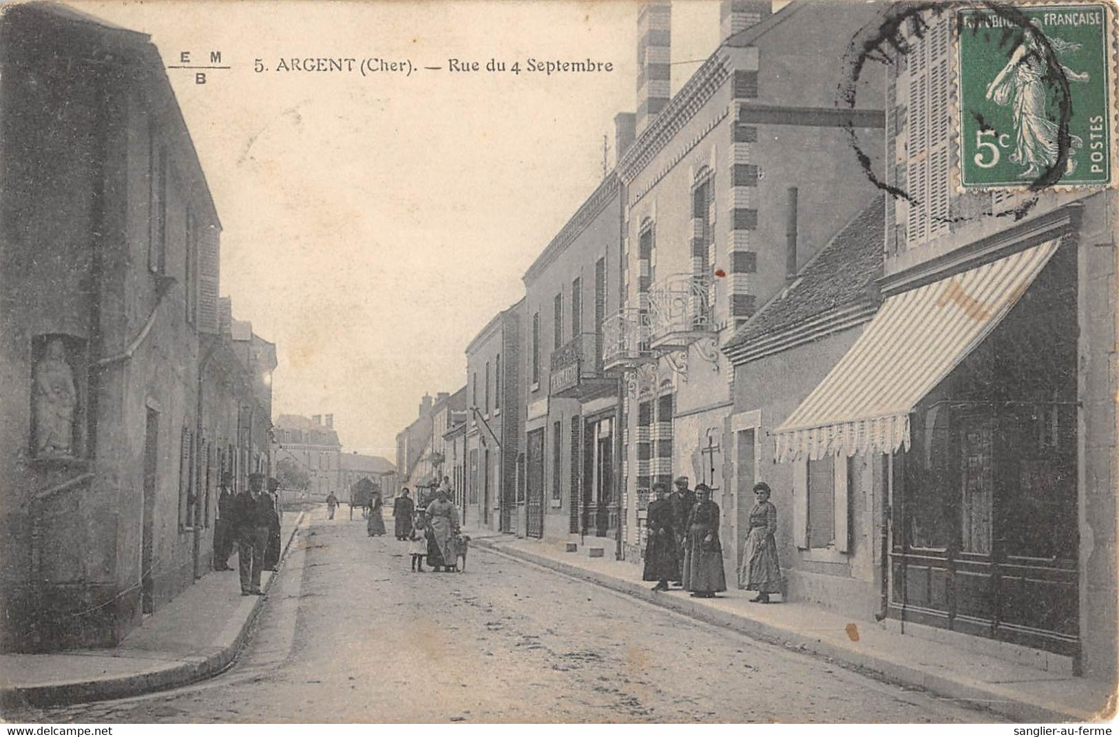 CPA 18 ARGENT RUE DU 4 SEPTEMBRE - Argent-sur-Sauldre