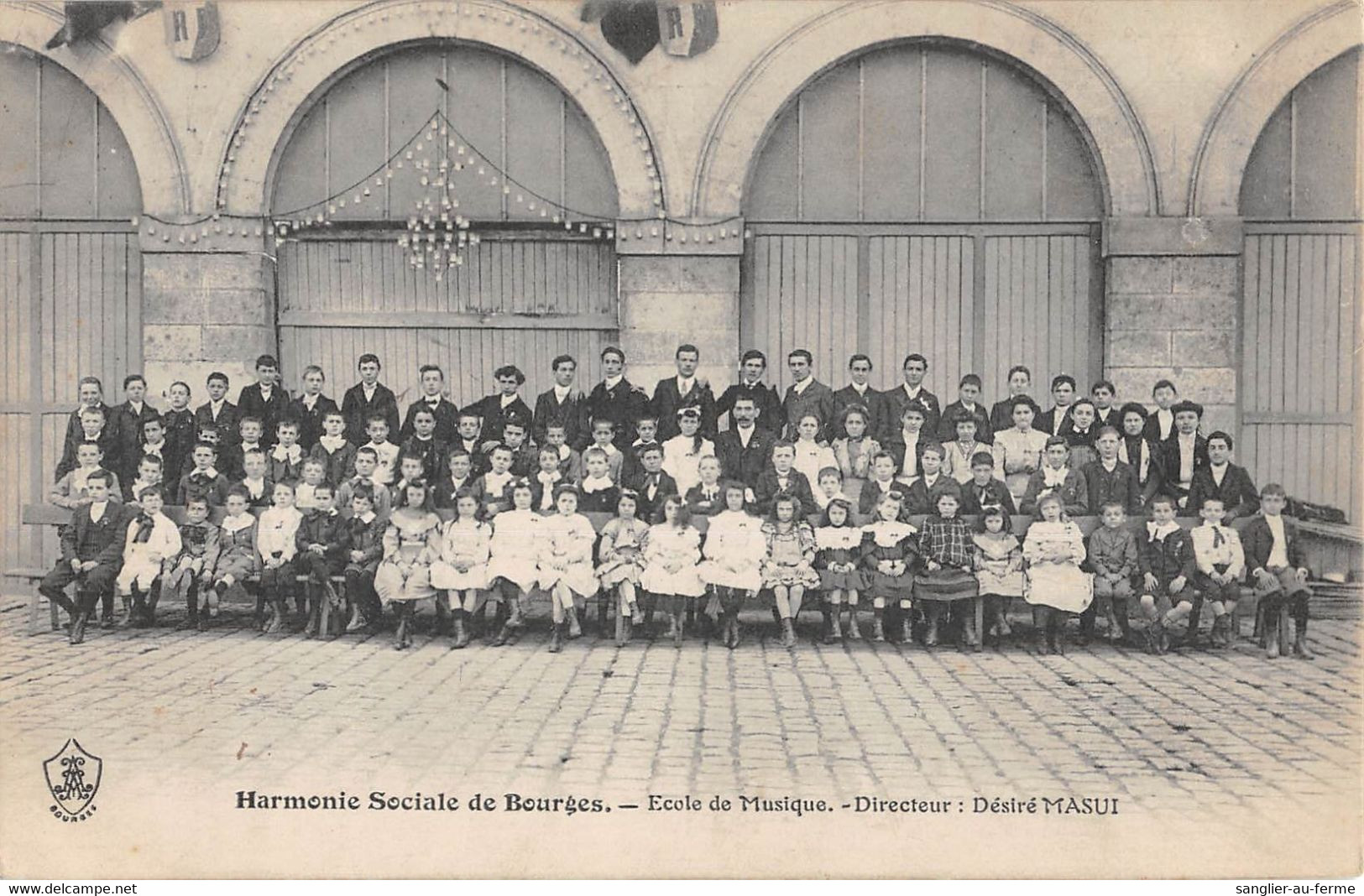 CPA 18 HARMONIE SOCIALE DE BOURGES ECOLE DE MUSIQUE - Bourges