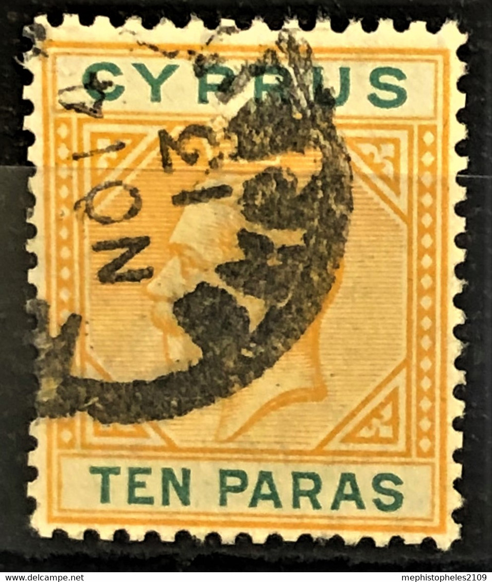 CYPRUS 1912 - Canceled - Sc# 61 - 10p - Zypern (...-1960)