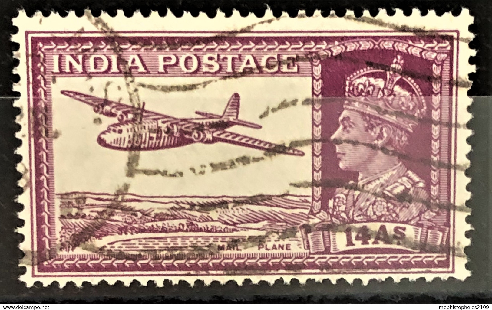 INDIA 1937/40 - Canceled - Sc# 161A - 1936-47 Koning George VI