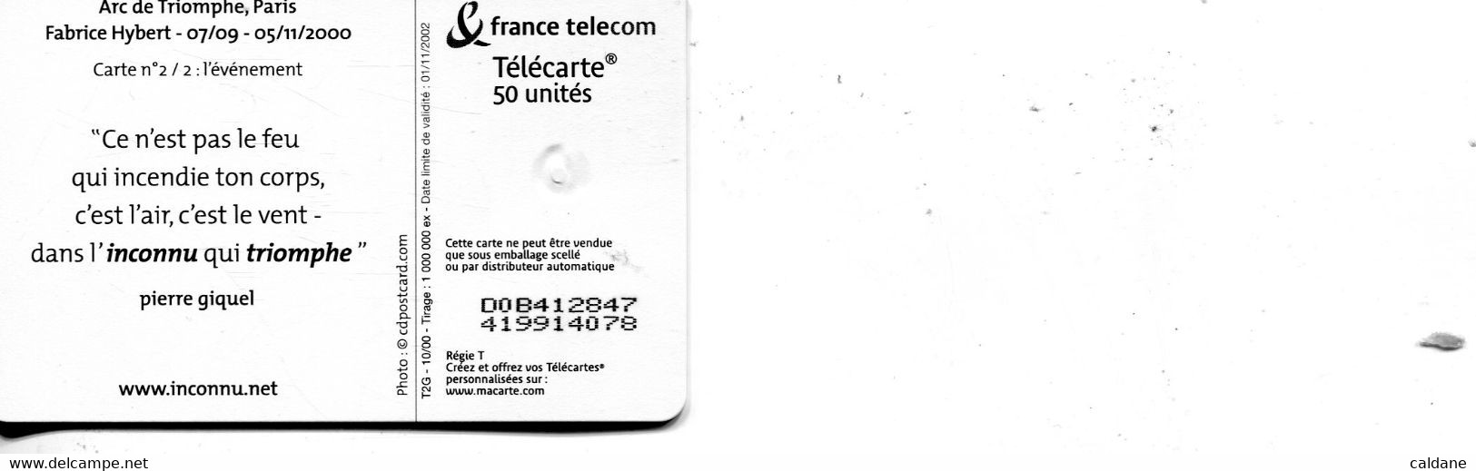 TELECARTE  France Telecom 50 UNITES.   1.000.000 EX. - Paysages