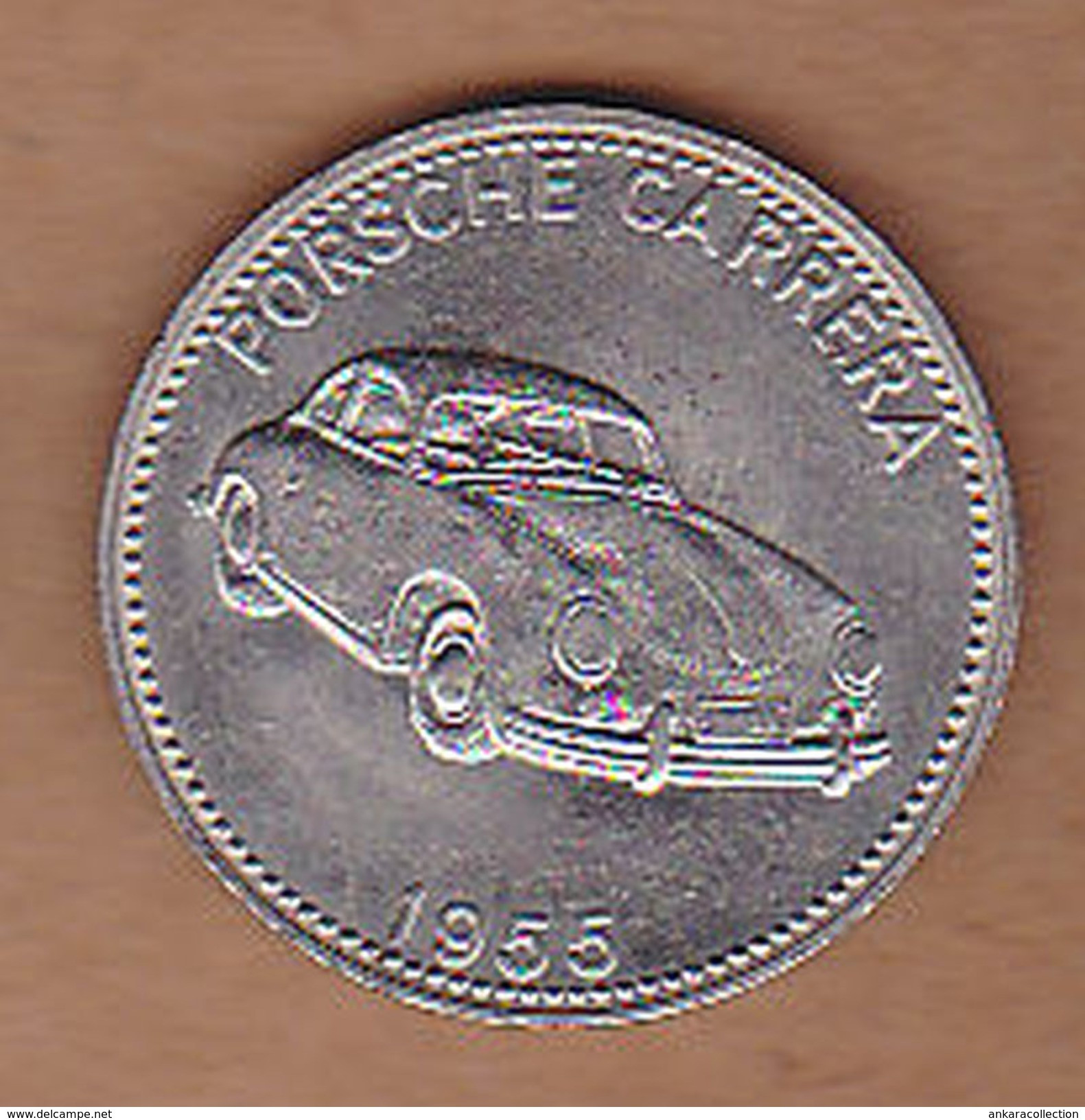 AC -  PORSCHE CARRERA 1955 SHELL WELTBERUHMTE SPORTWAGEN TOKEN - JETON - Monetary /of Necessity