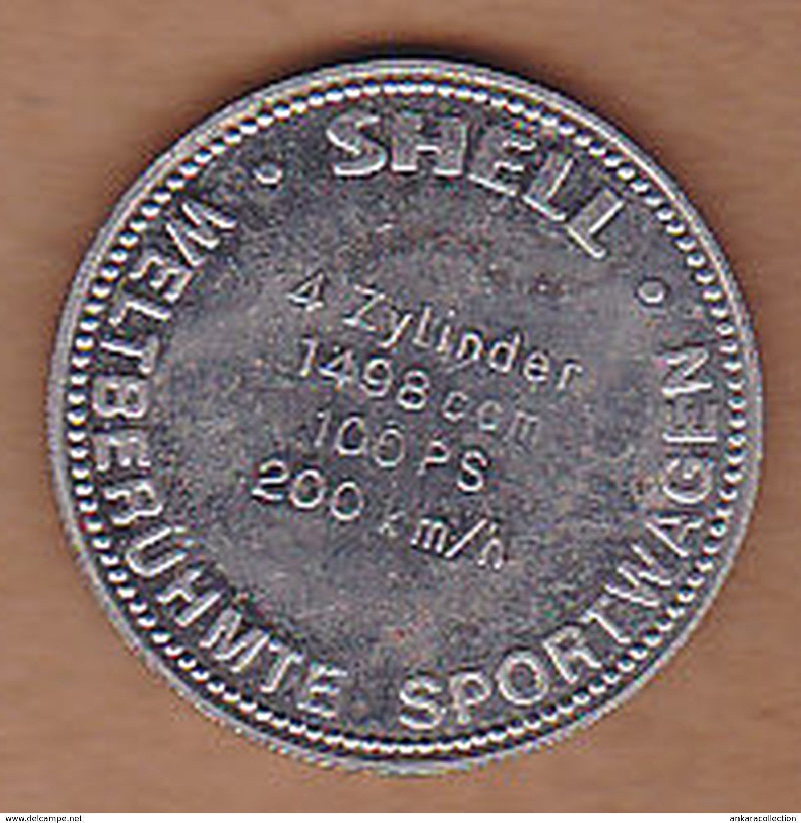 AC -  PORSCHE CARRERA 1955 SHELL WELTBERUHMTE SPORTWAGEN TOKEN - JETON - Monétaires / De Nécessité