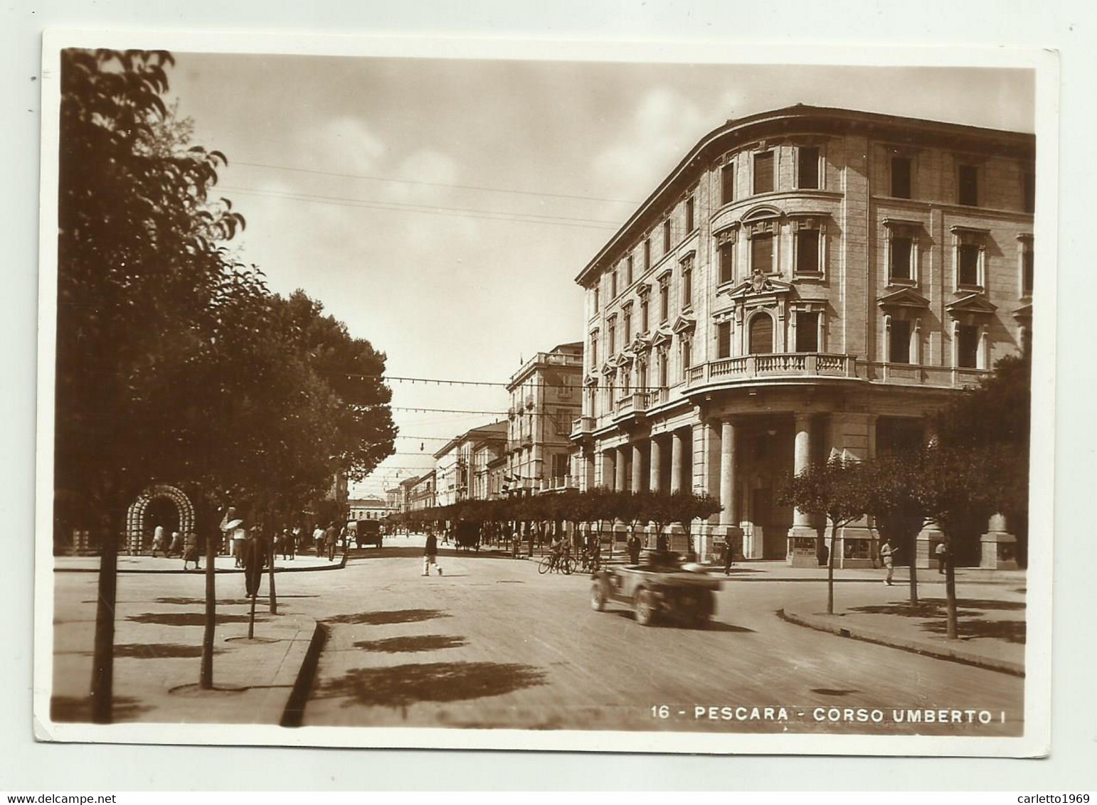 PESCARA - CORSO UMBERTO I 1936  VIAGGIATA  FG - Pescara