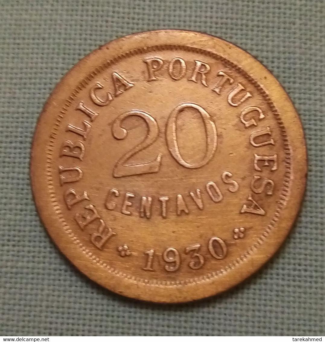 Cape Verde, 20 Centavos, 1930, KM:3 , Gomaa - Cap Verde