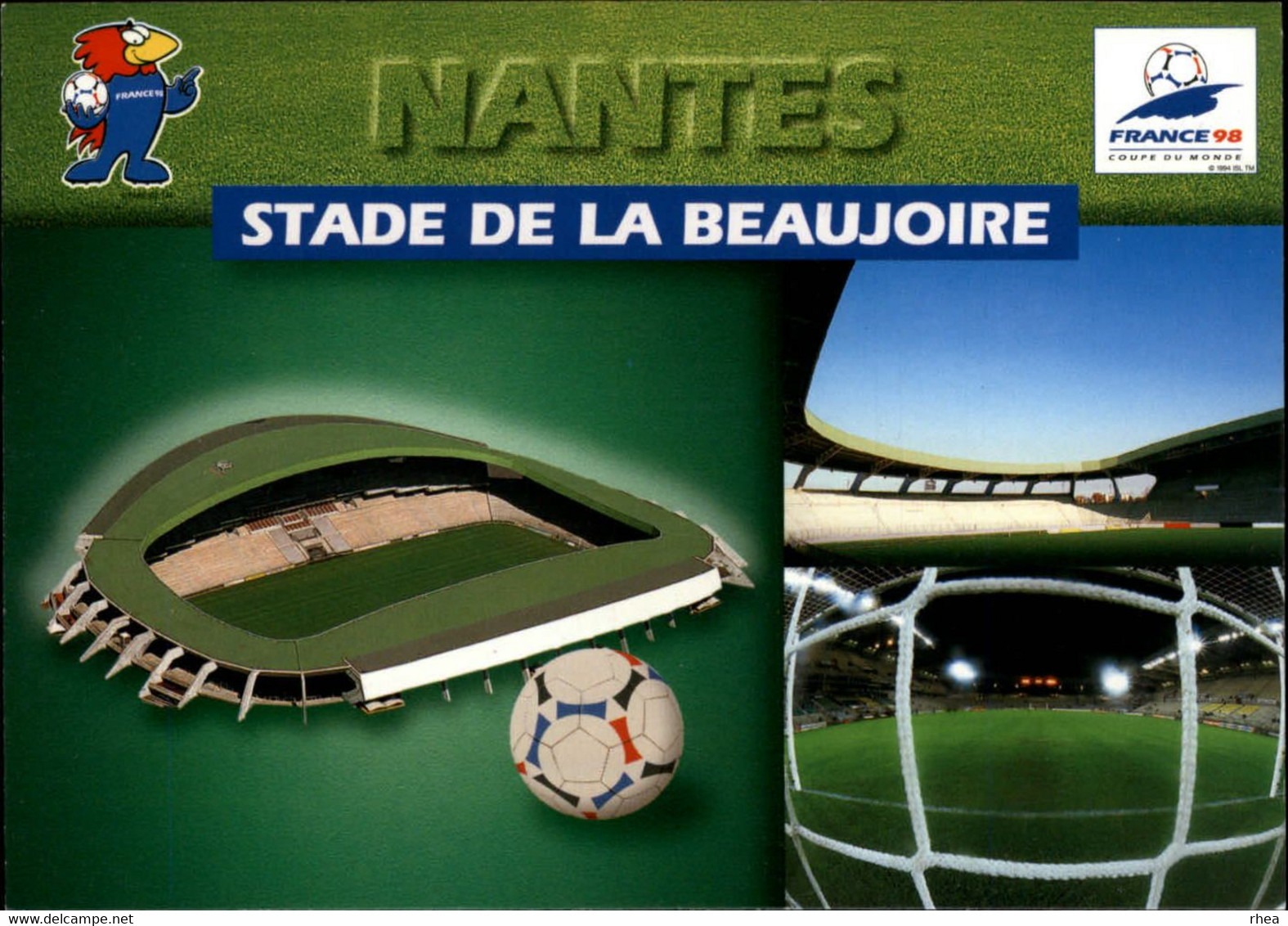 SPORTS - FOOTBALL - Série De 9 Cartes - Stades Coupe Du Monde 98 - Nantes, Paris, Marseille, Lens, Bordeaux, Lyon, Etc - Voetbal