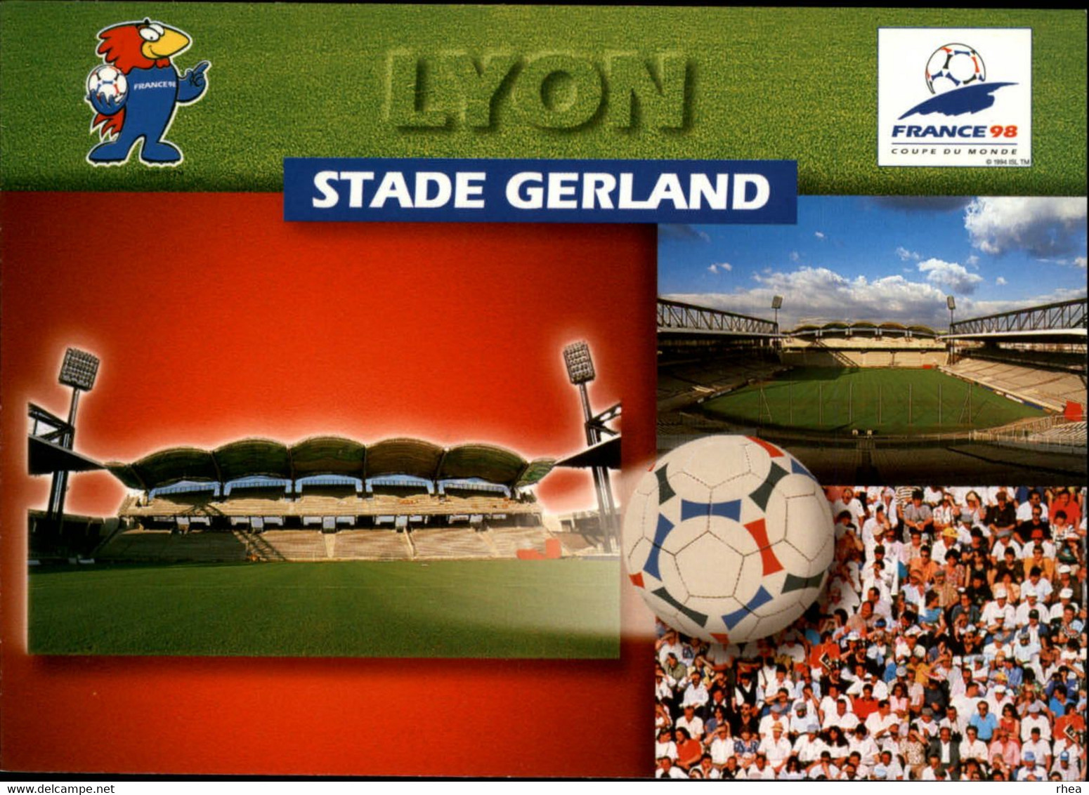 SPORTS - FOOTBALL - Série De 9 Cartes - Stades Coupe Du Monde 98 - Nantes, Paris, Marseille, Lens, Bordeaux, Lyon, Etc - Voetbal