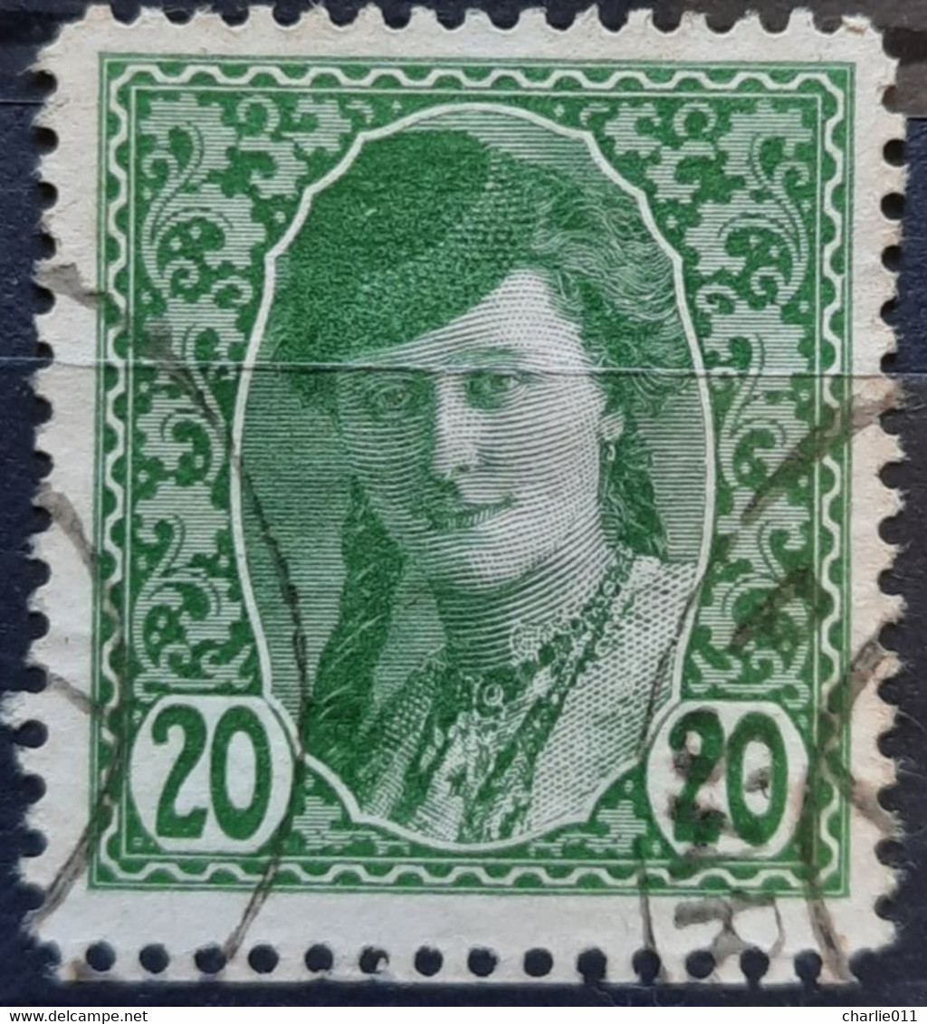 WOMAN IN FOLK COSTUME-20 H-PERFORATION 12 1/2-RARE-SHS-BOSNIA AND HERZEGOVINA-YUGOSLAVIA-1919 - Sellos Para Periódicos