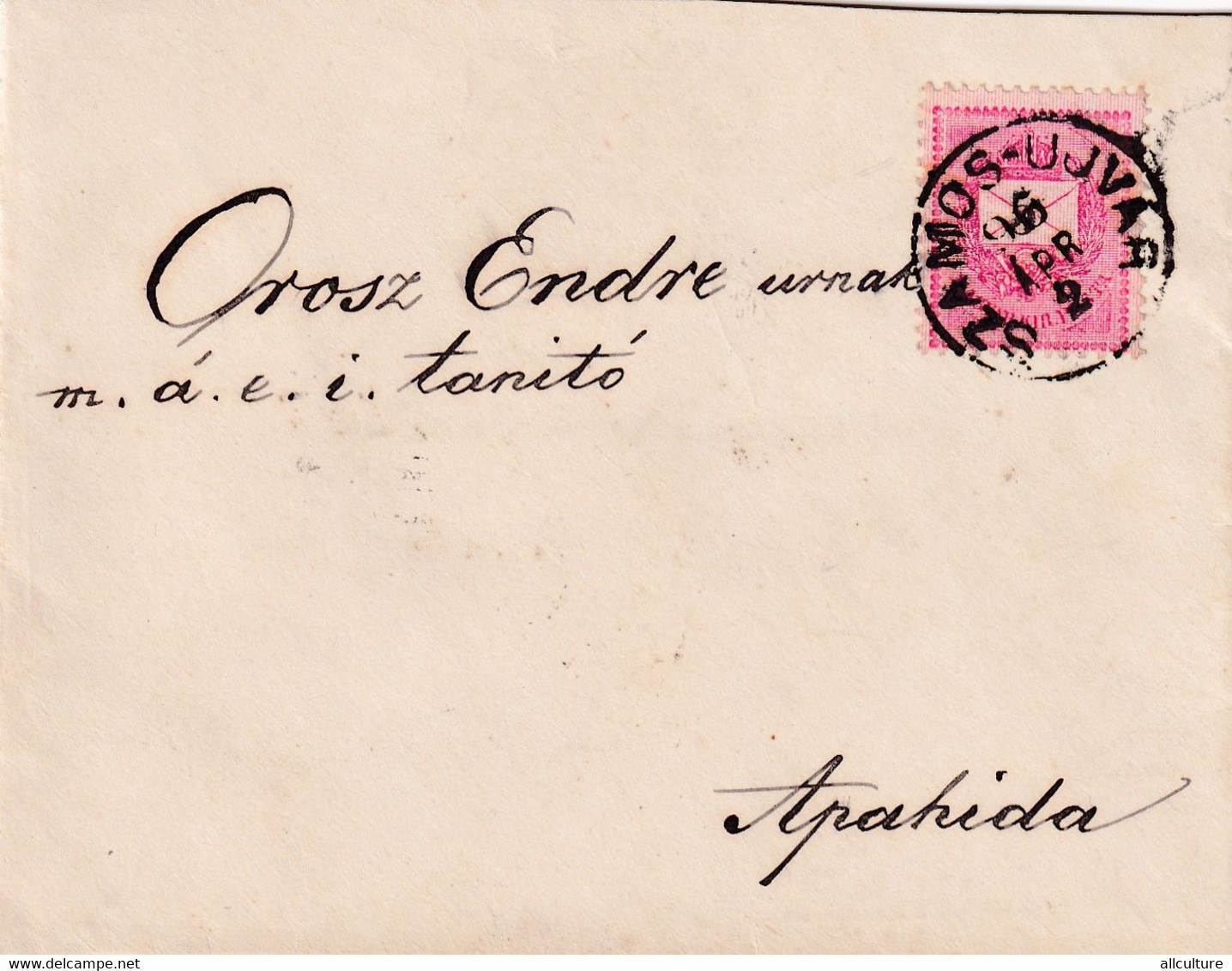 A8094- LETTER TO APAHIDA SZAMOS UJVAR GHERLA ROMANIA, USED STAMP ON COVER 1896 MAGYAR POSTA STAMP VINTAGE - Briefe U. Dokumente