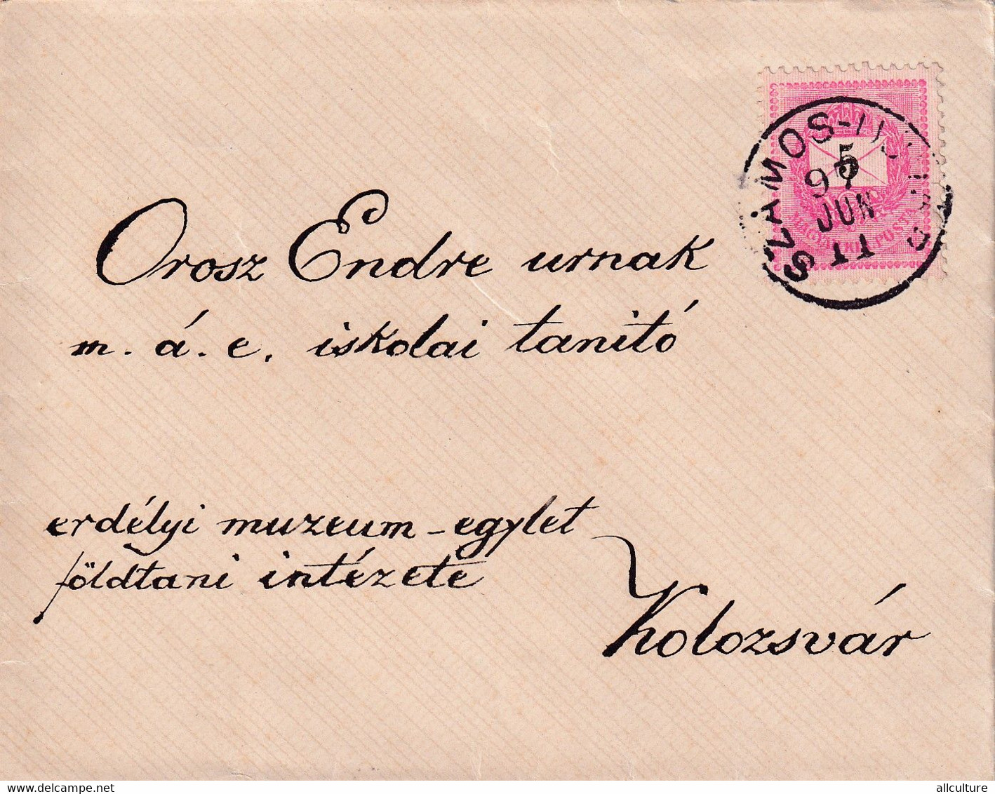 A8096- LETTER TO KOLOZSVAR CLUJ ROMANIA, USED STAMP ON COVER 1897 MAGYAR POSTA STAMP VINTAGE - Lettres & Documents