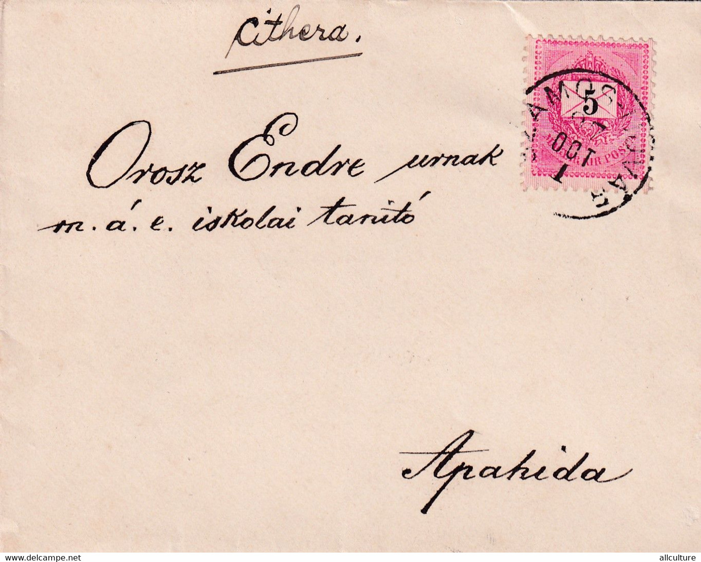 A8098- LETTER SENT TO APAHIDA ROMANIA, USED STAMP ON COVER 1897 MAGYAR POSTA STAMP VINTAGE - Brieven En Documenten
