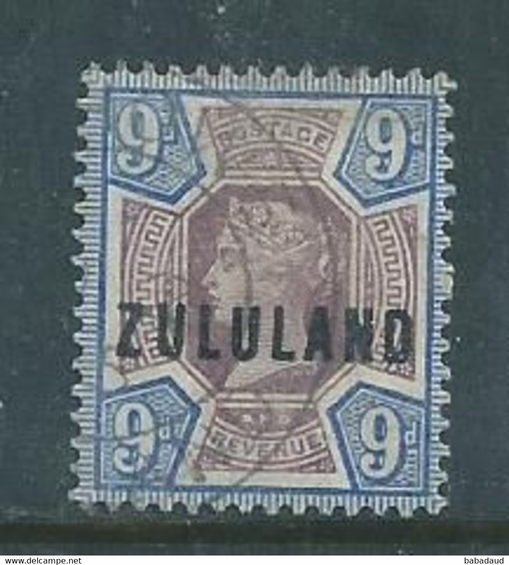 South Africa, Zululand, VRI, 1894, ZULULAND Opt On GB,, 9d, Used - Zululand (1888-1902)