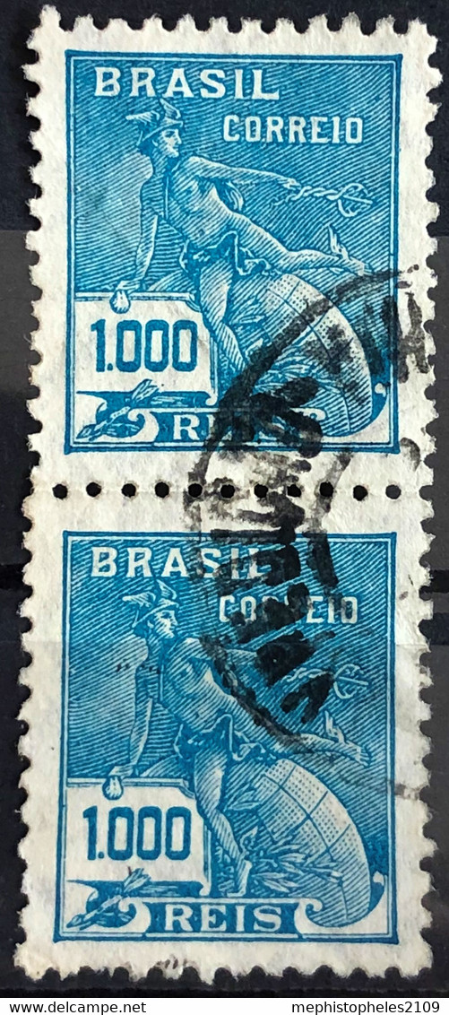 BRASIL 1922/29 - Canceled - Sc# 257 - Pair - Gebraucht