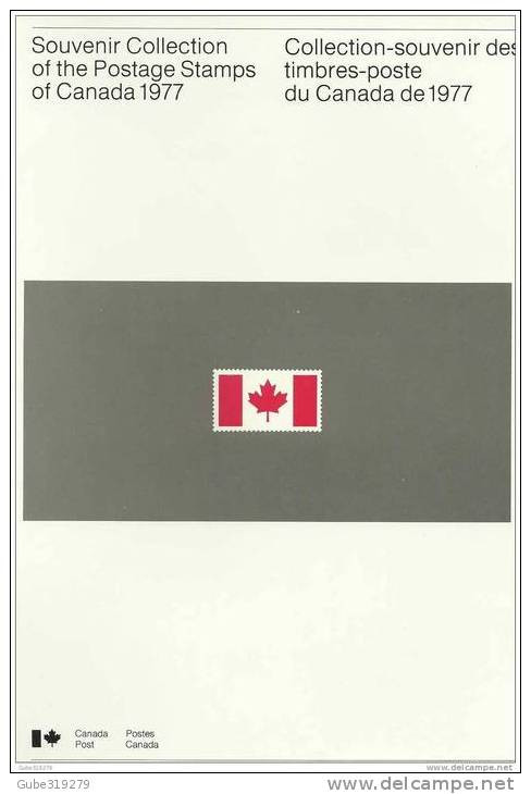 CANADA -1977 &1978 - 1 LOT OF 2 COMPLETE  YEARS SOUVENIR COLLECTIONS. OF POSTAGE STAMPS OF CANADA ISSUED BY CANADA POST - Años Completos