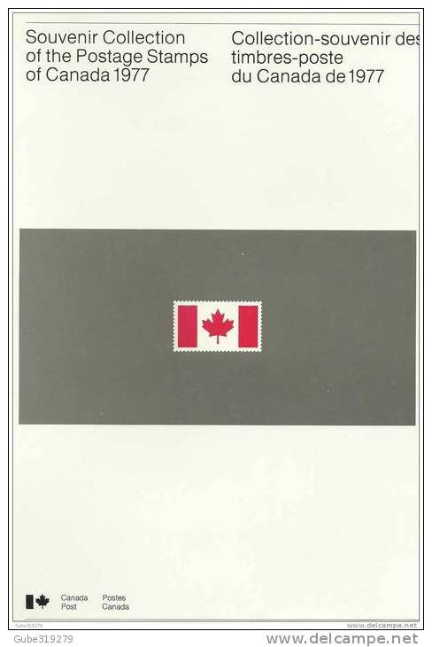 CANADA -1977 &1978 - 1 LOT OF 2 COMPLETE  YEARS SOUVENIR COLLECTIONS. OF POSTAGE STAMPS OF CANADA ISSUED BY CANADA POST - Années Complètes