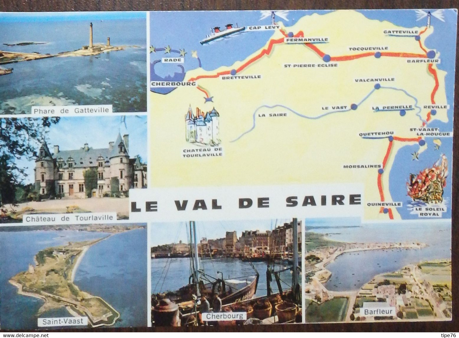 50 Manche CPM Le Val De Saire Multivues Barfleur Saint Vaast La Hougue Cherbourg Tourlaville Gatteville  1971 - Altri & Non Classificati