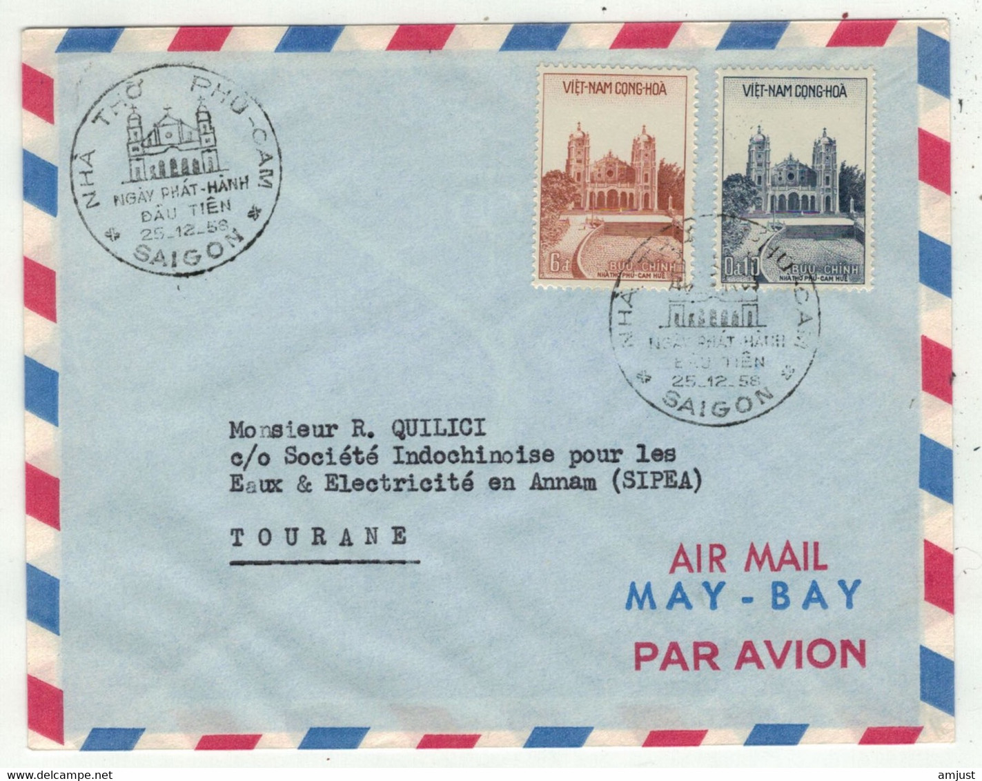 Viêt-Nam // Vietnam // Lettre Pour Saigon Le 25.12.1959 - Vietnam